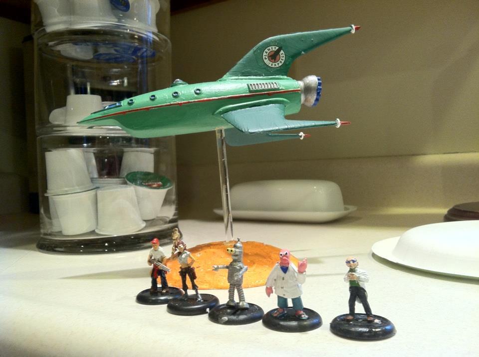 Futurama, Humor, Retro, Spaceship
