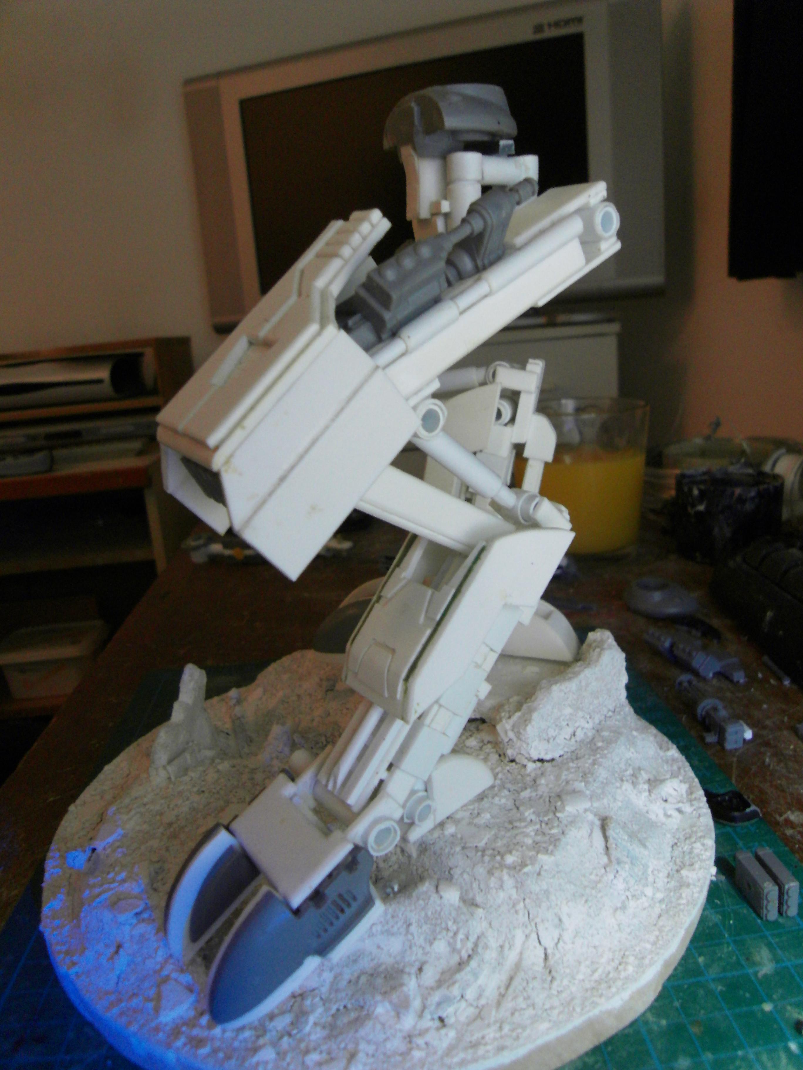 Battlesuit, Conversion, Empire, Heavy, Mech, Plasticard, Scratch Build, Tau, Titan, Titian, Uber Suit, Walker, Warhammer 40,000, Warhammer Fantasy, Work In Progress