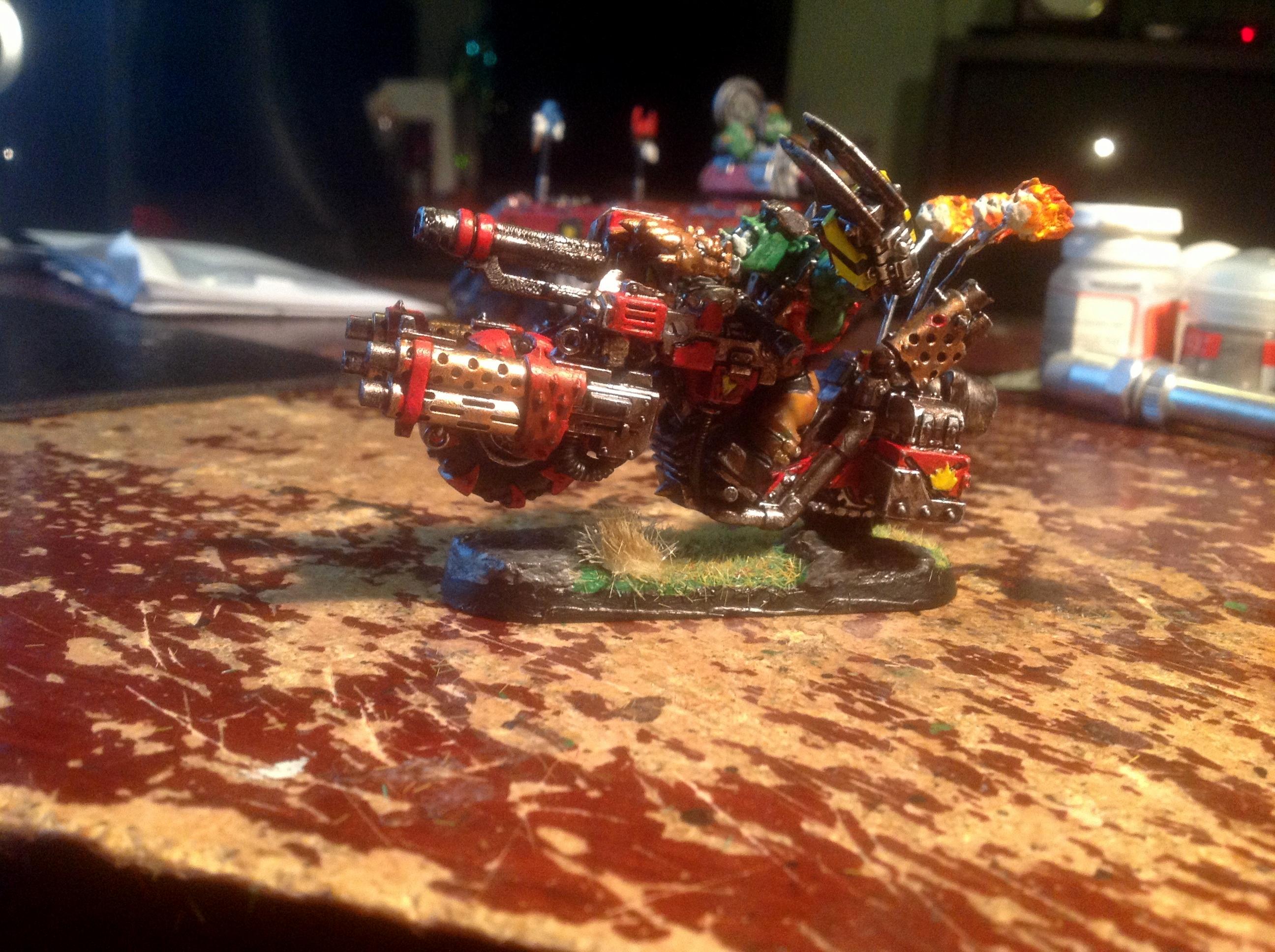 Boss, Ork Boss Wazzdakkas Bike, Orks, Warhammer 40,000, Wazzdaka