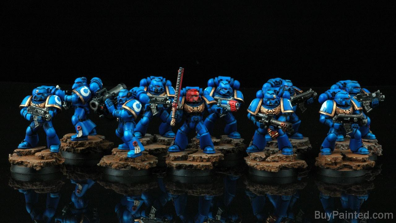 Squad, Tactical, Ultramarines, Warhammer 40,000, Warhammer Fantasy