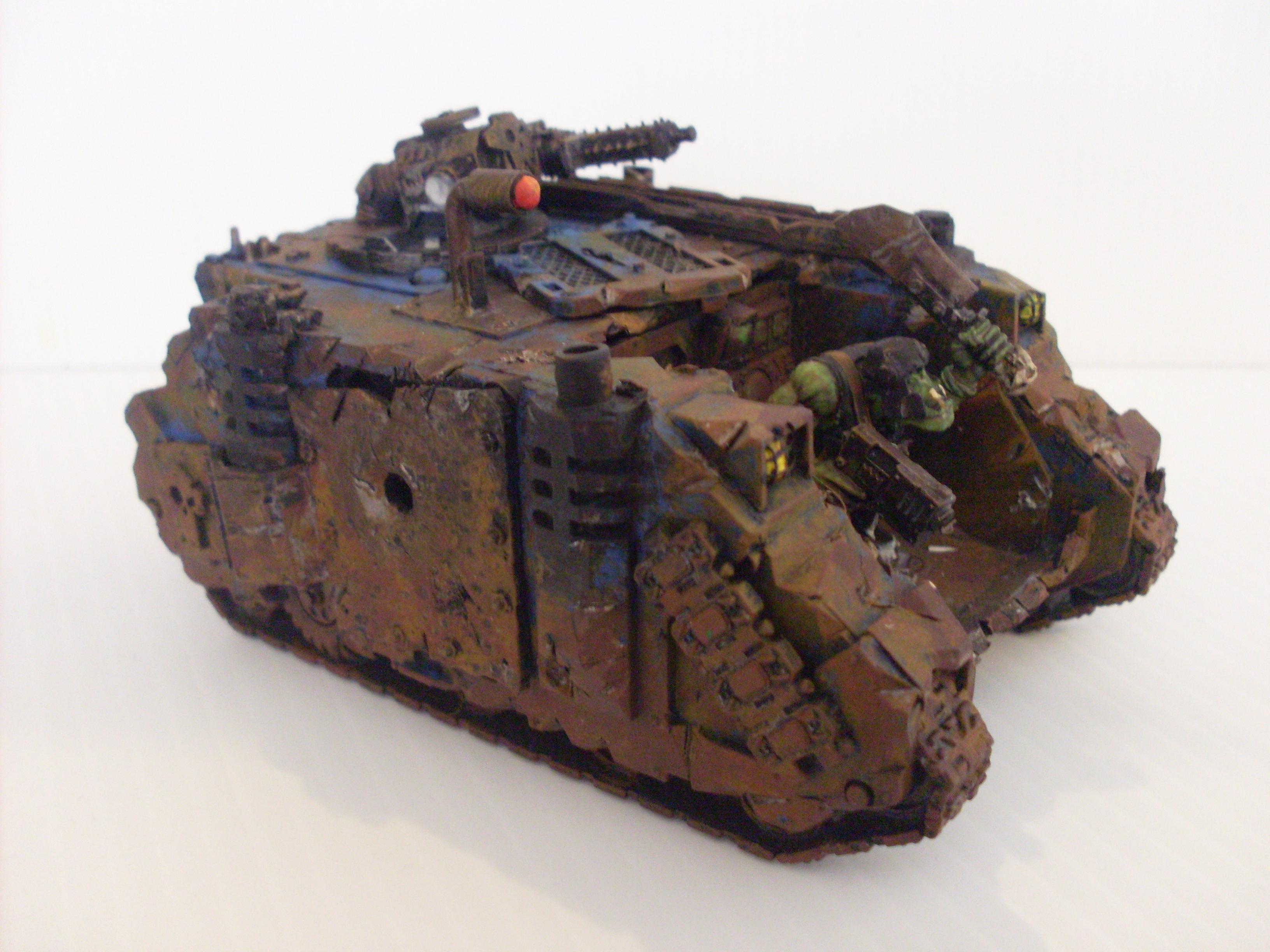 Blue, Looted, Orks, Rhino, Tank, Wagon