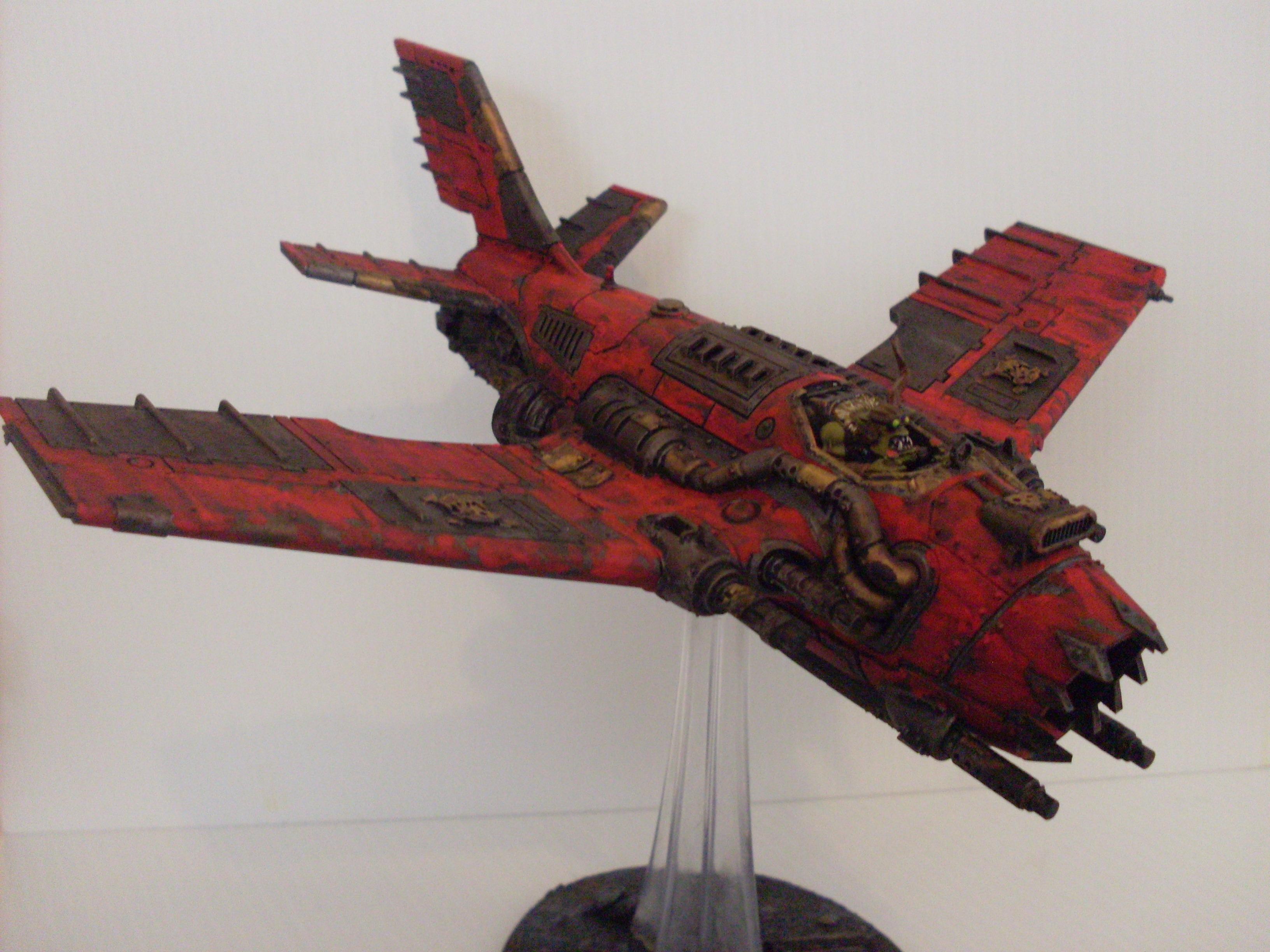 Dakkajet, Evil Sunz, Flyer, Orks, Red