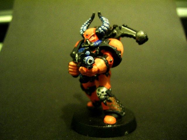 Chaos, Chaos Space Marines, Komodo, Orange, Pyre, Reptile, Salamander