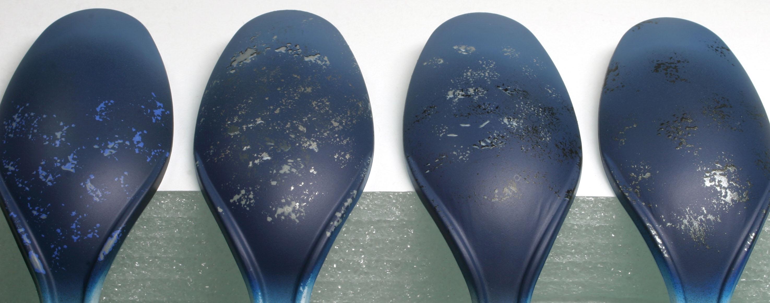 sponge paint chipping color test