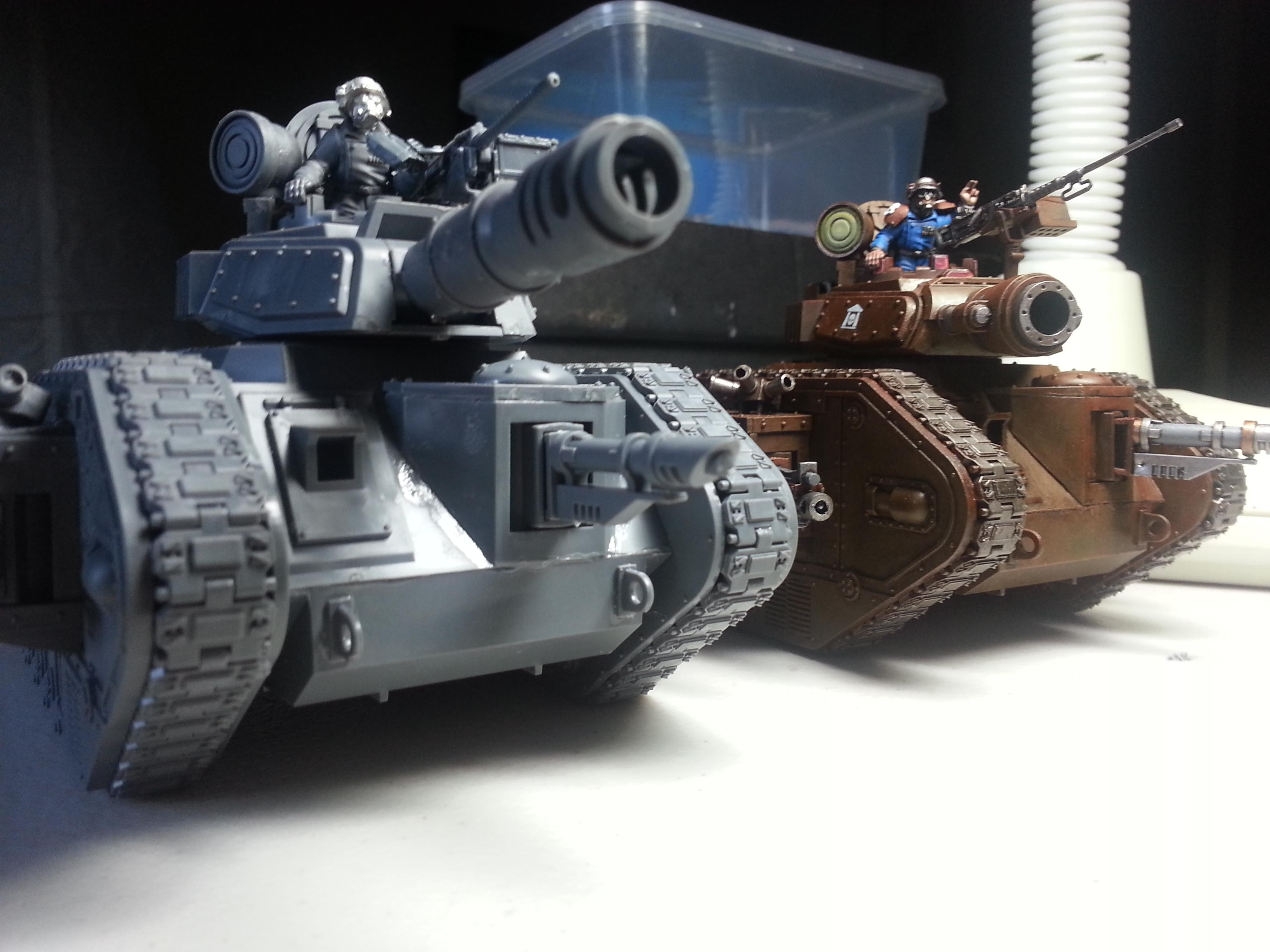 Heavy Stubber, Leman Russ Battle Tank, Leman Russ Demolisher, Pig Iron, Work In Progress