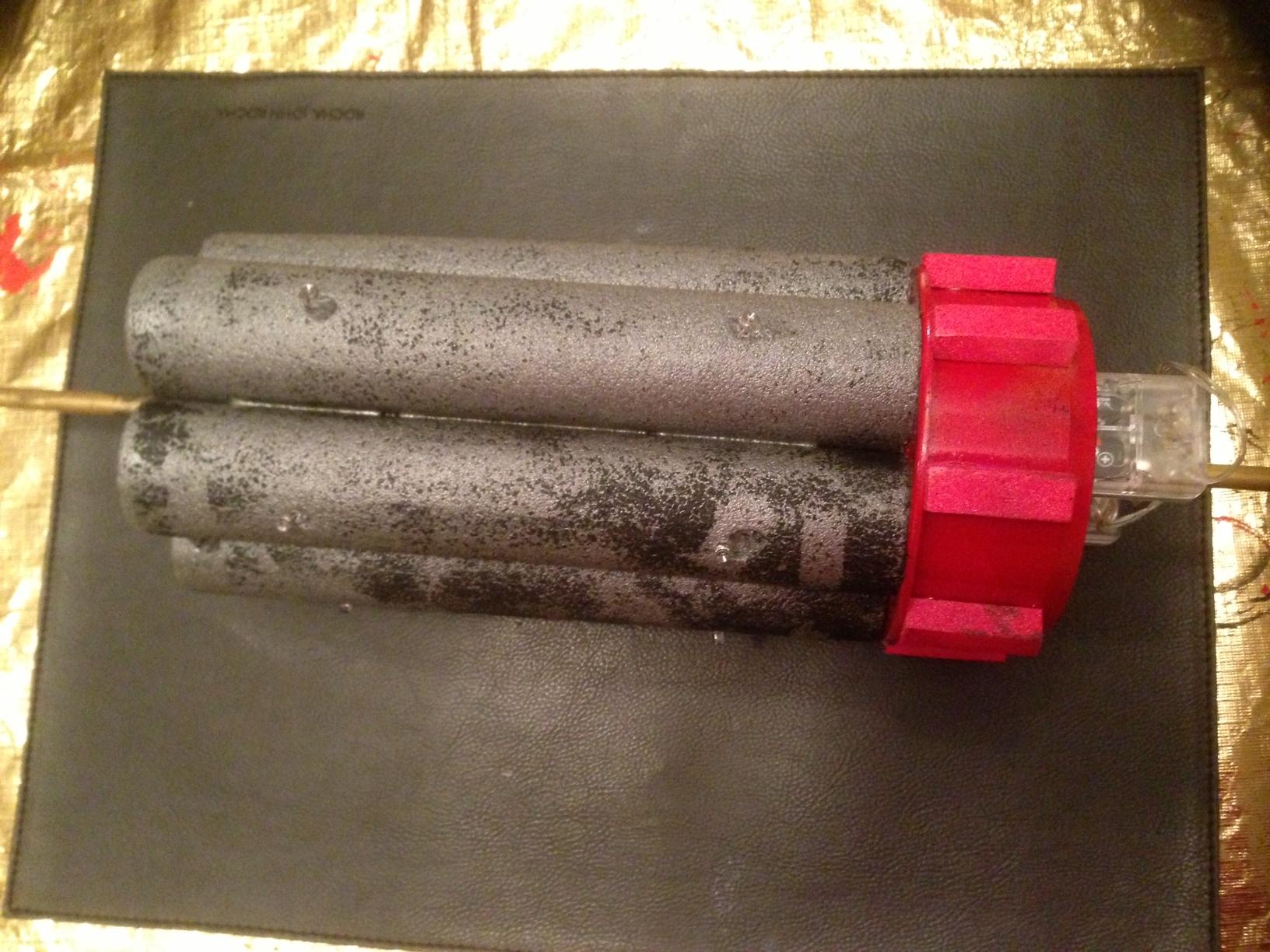 this is the barrels with no real paint and with the lights off