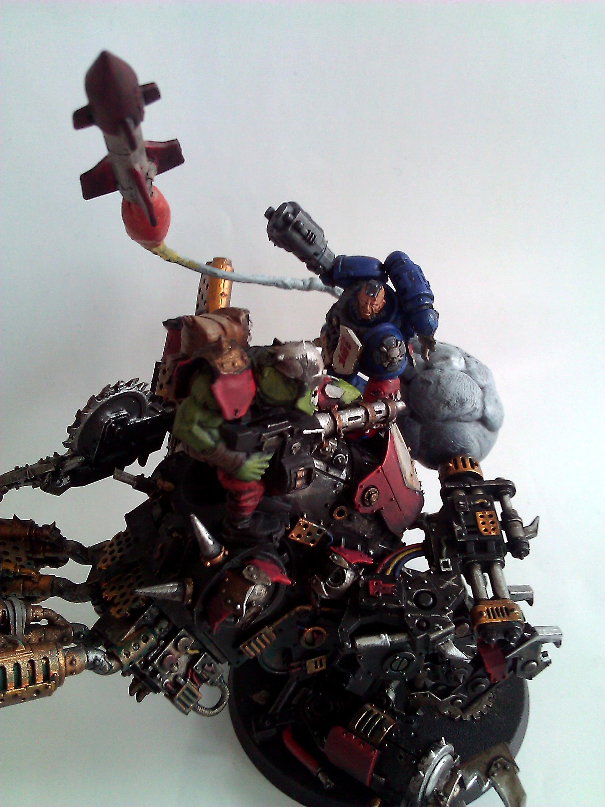 Crimson Fists, Orks, Space Marines, Warhammer 40,000