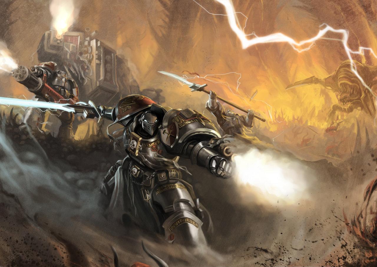 666, Dreadnought, Fanart, Grey Knights, Paladins, Terminator Armor