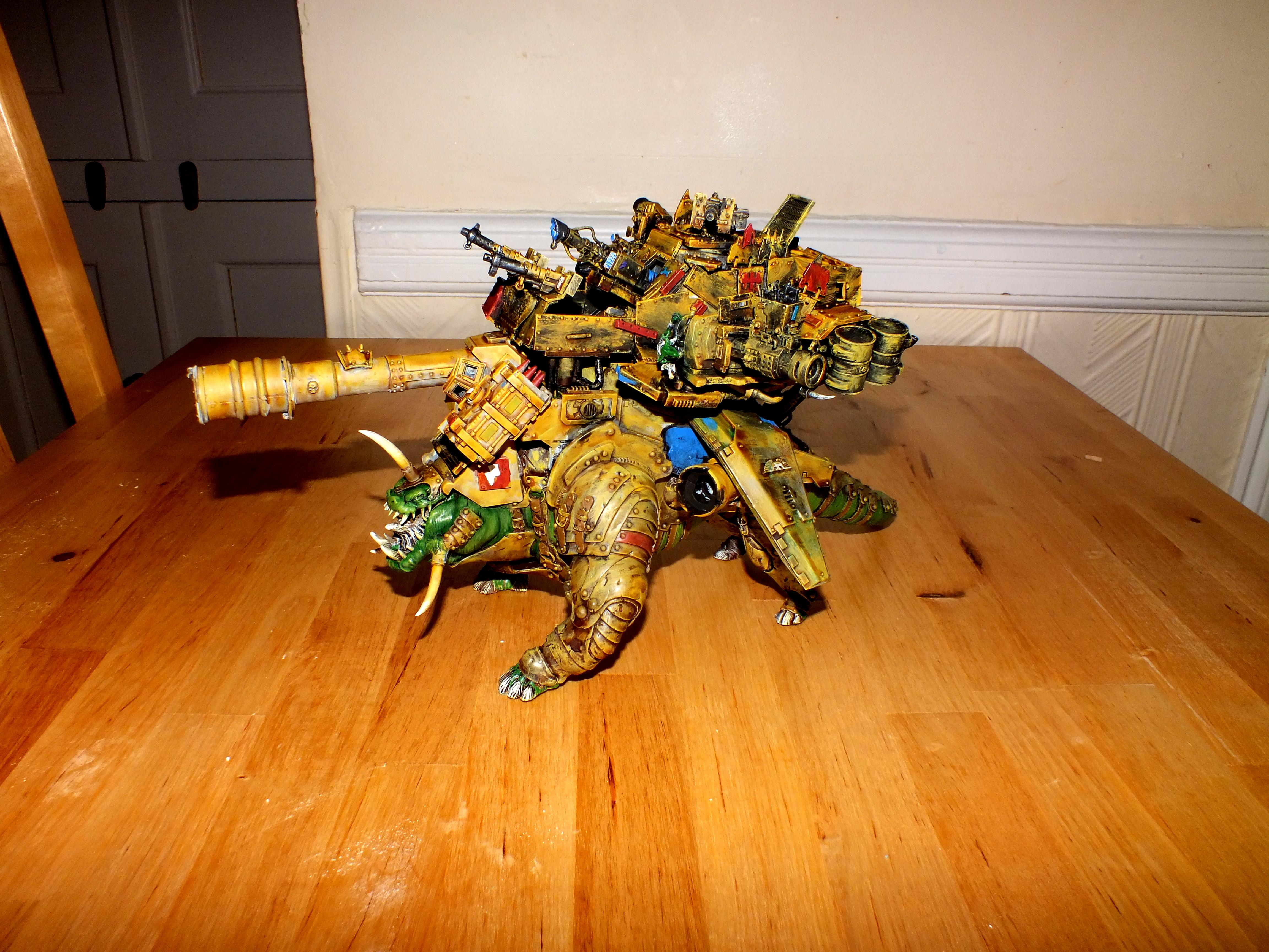 Gargantuan, Kitbash, Orks, Squiggoth, Work In Progress