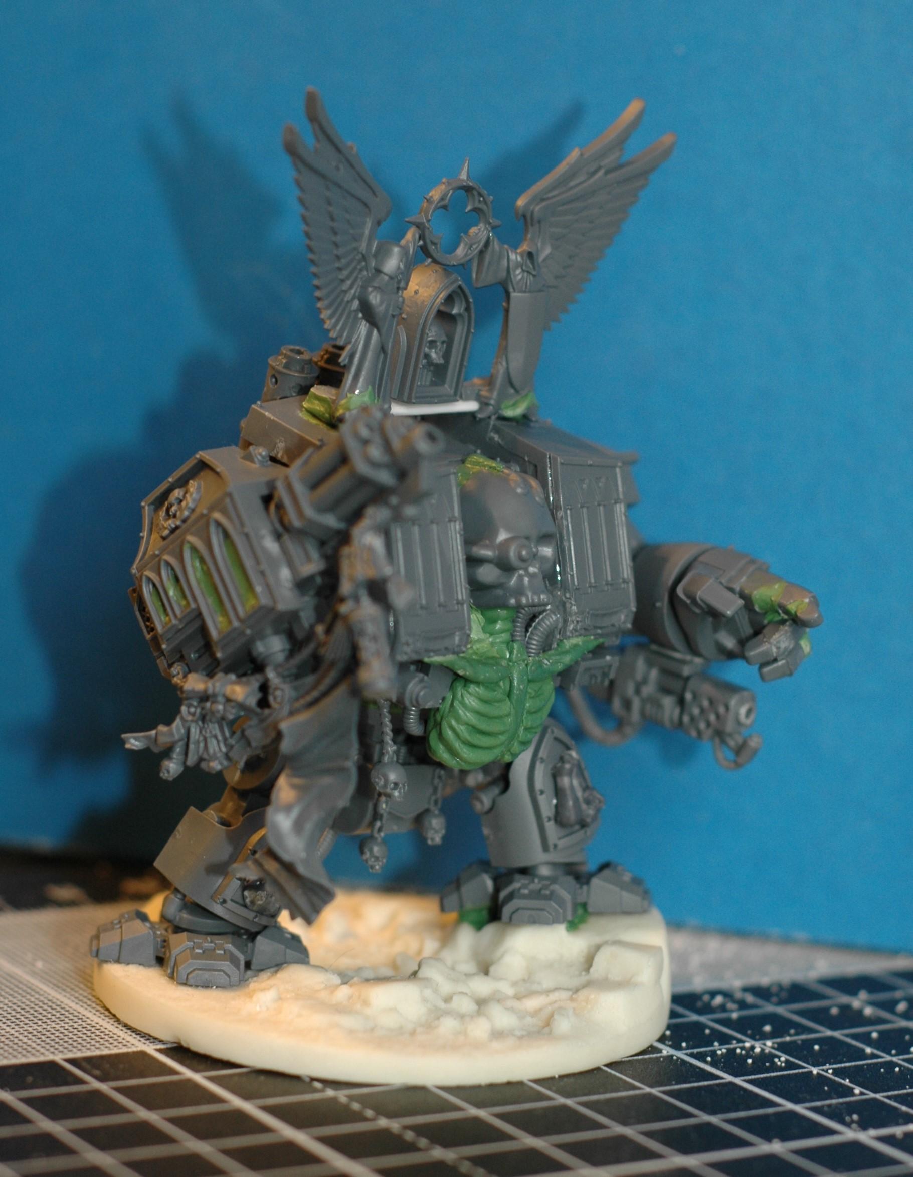 Chaplain, Conversion, Dark Angels, Deathwing, Dreadnought, Kitbash