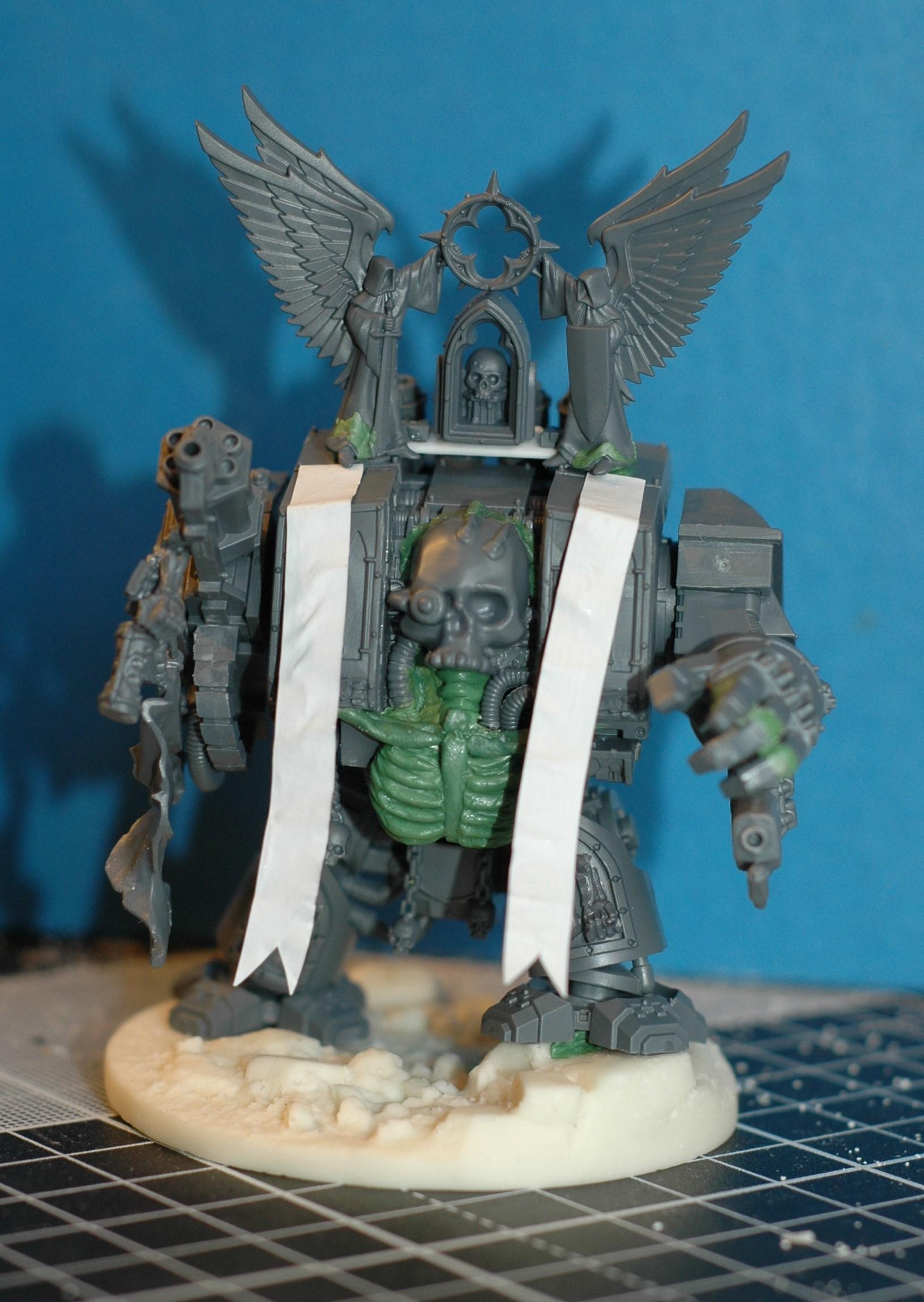 Chaplain, Conversion, Dark Angels, Deathwing, Dreadnought, Kitbash