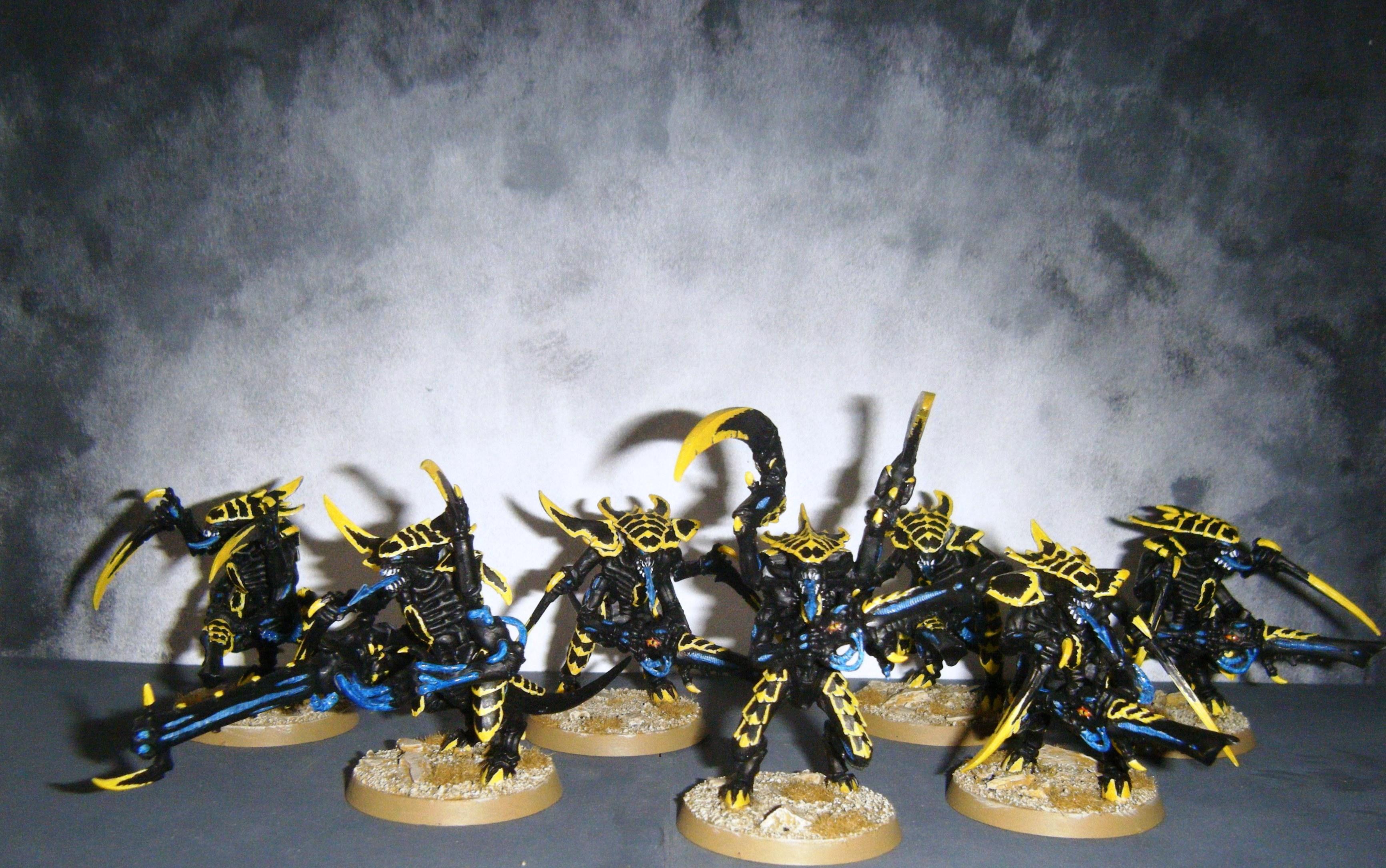 Guerriers Tyranides, Nids, Prime, Sable, Sand, Tyranid Prime, Tyranid Warriors, Tyranides, Tyranids, Wasp