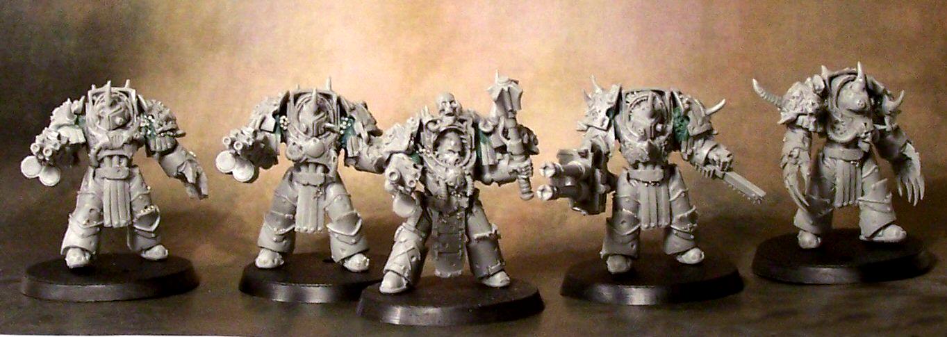 Chaos Space Marines, Conversion, Death Guard Chaos Terminators, Forge World, Nurgle