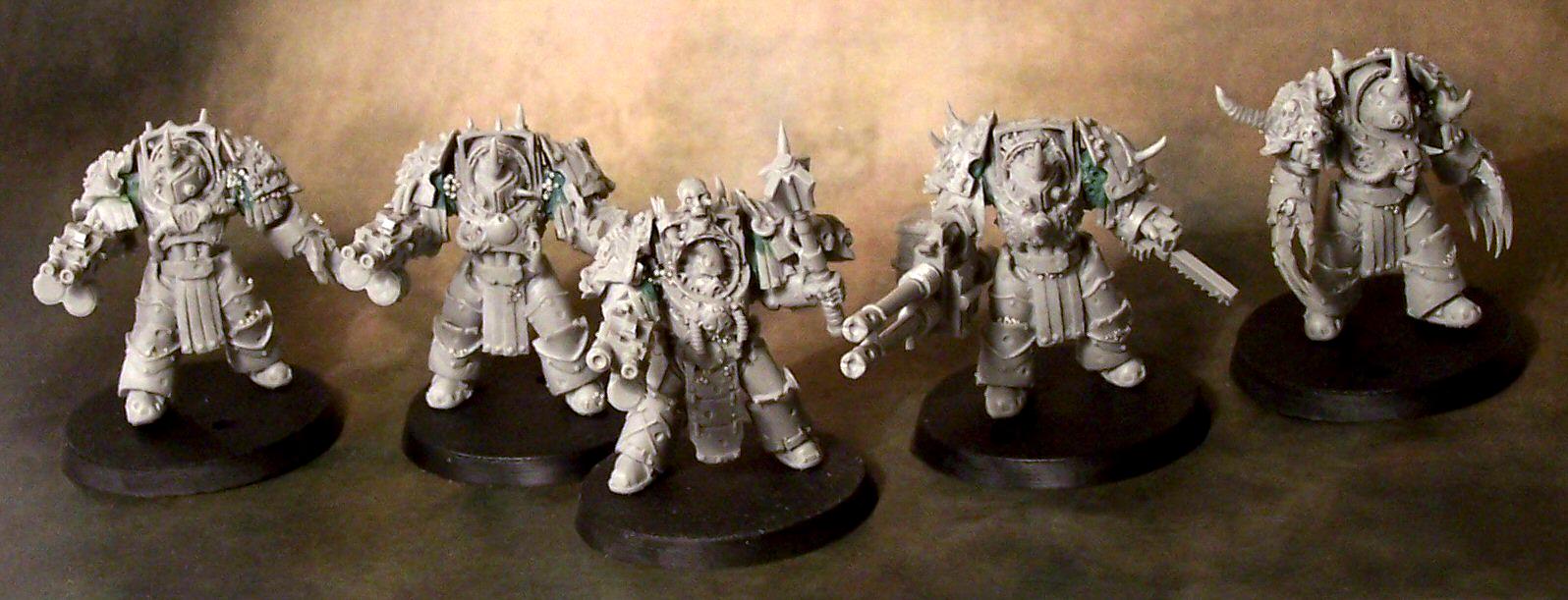 Chaos Space Marines, Conversion, Death Guard Chaos Terminators, Forge World, Nurgle