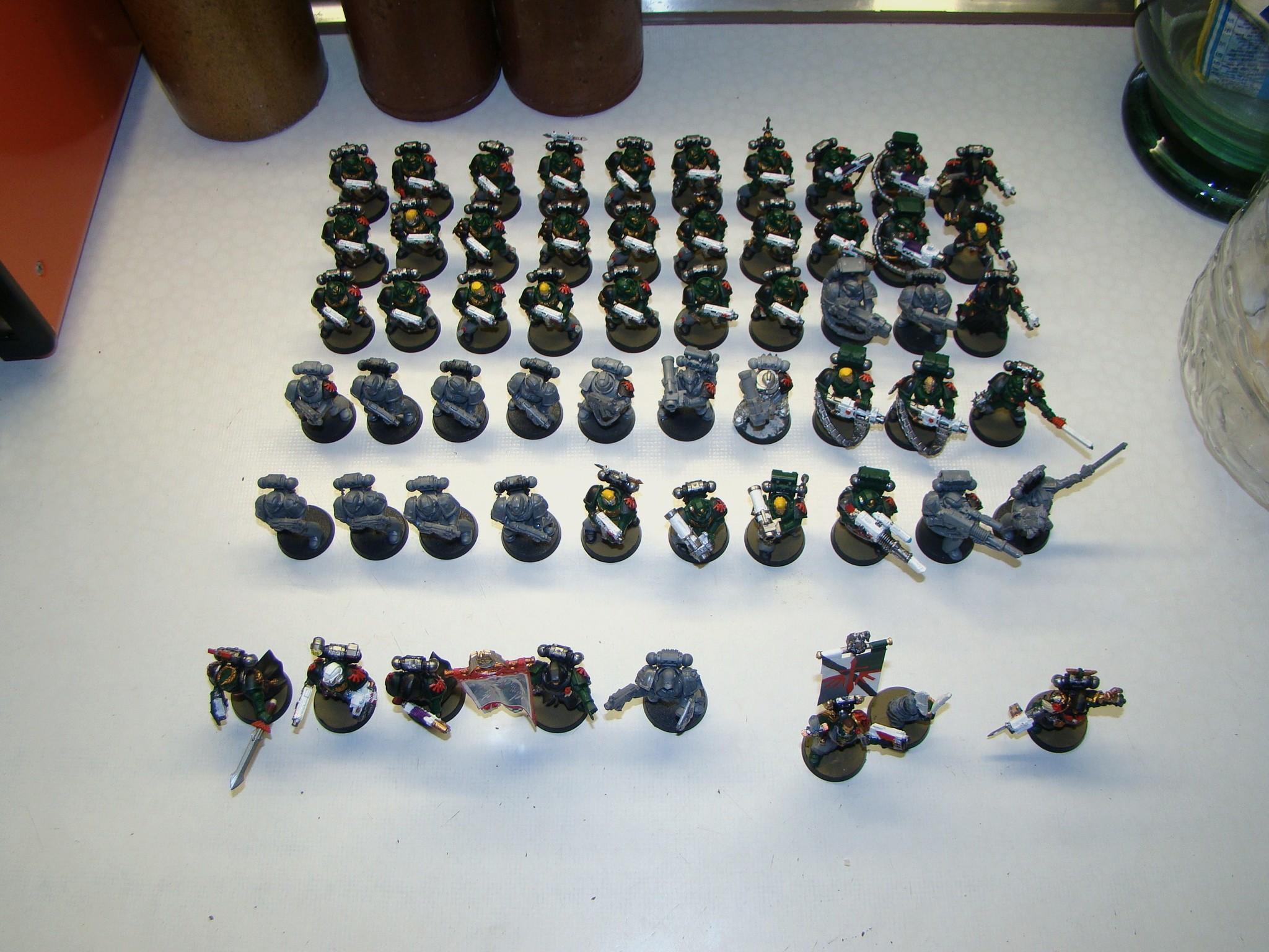 Dark Angels, Space Marines, Warhammer 40,000, Work In Progress