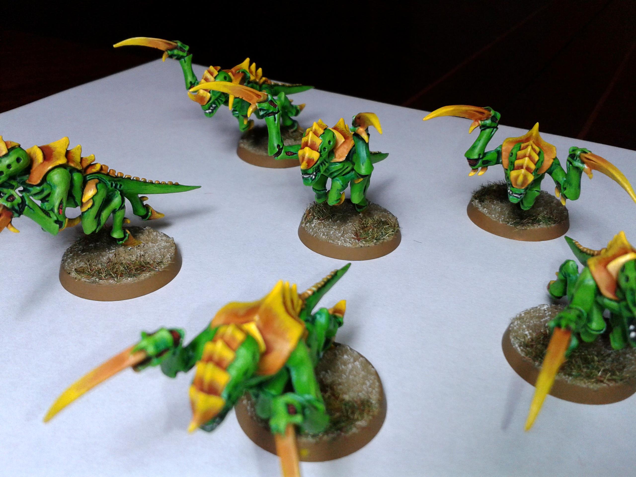 Green, Hormagaunts, Tty, Tyranids, Yellow