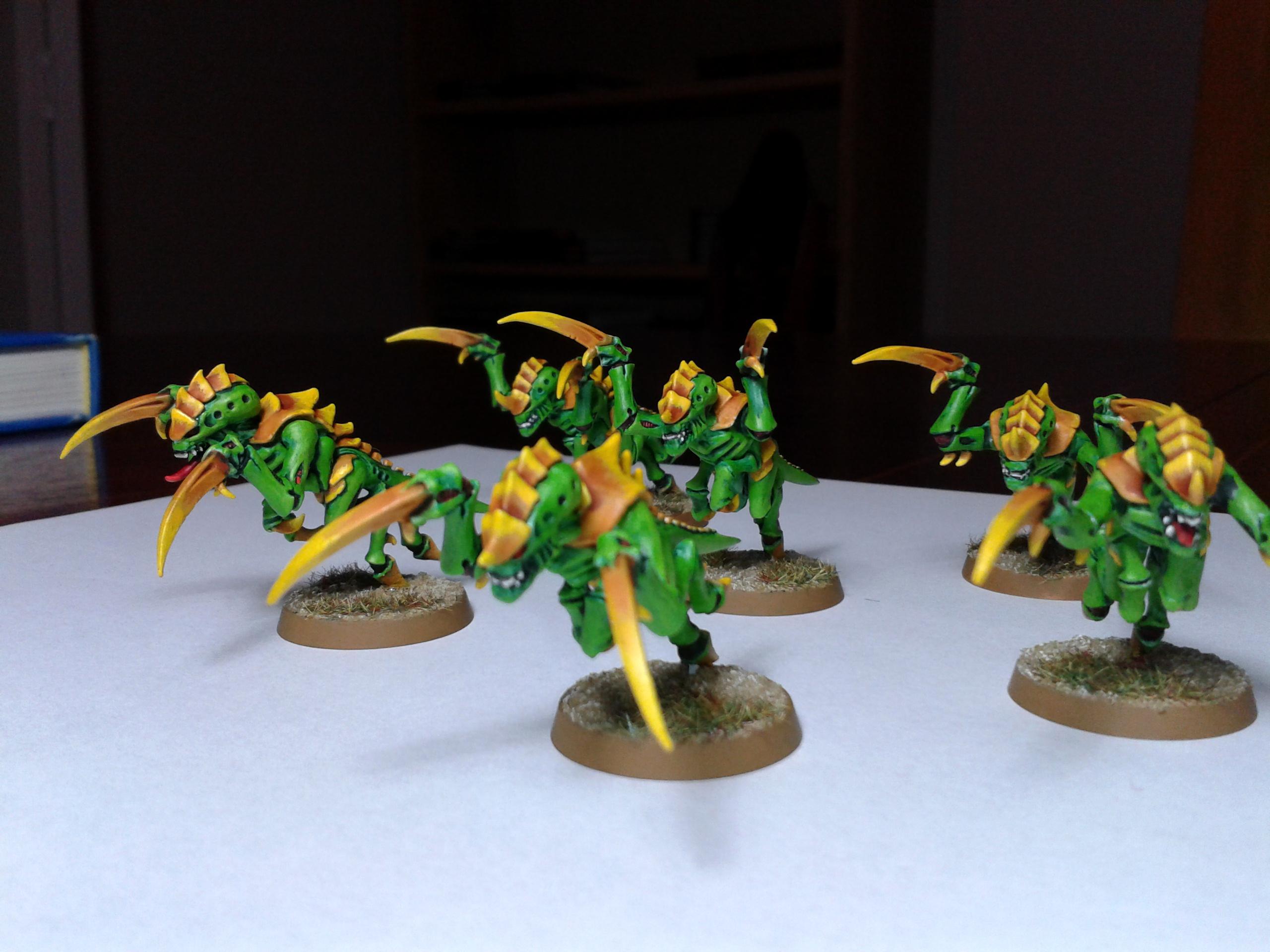 Green, Hormagaunts, Tty, Tyranids, Yellow