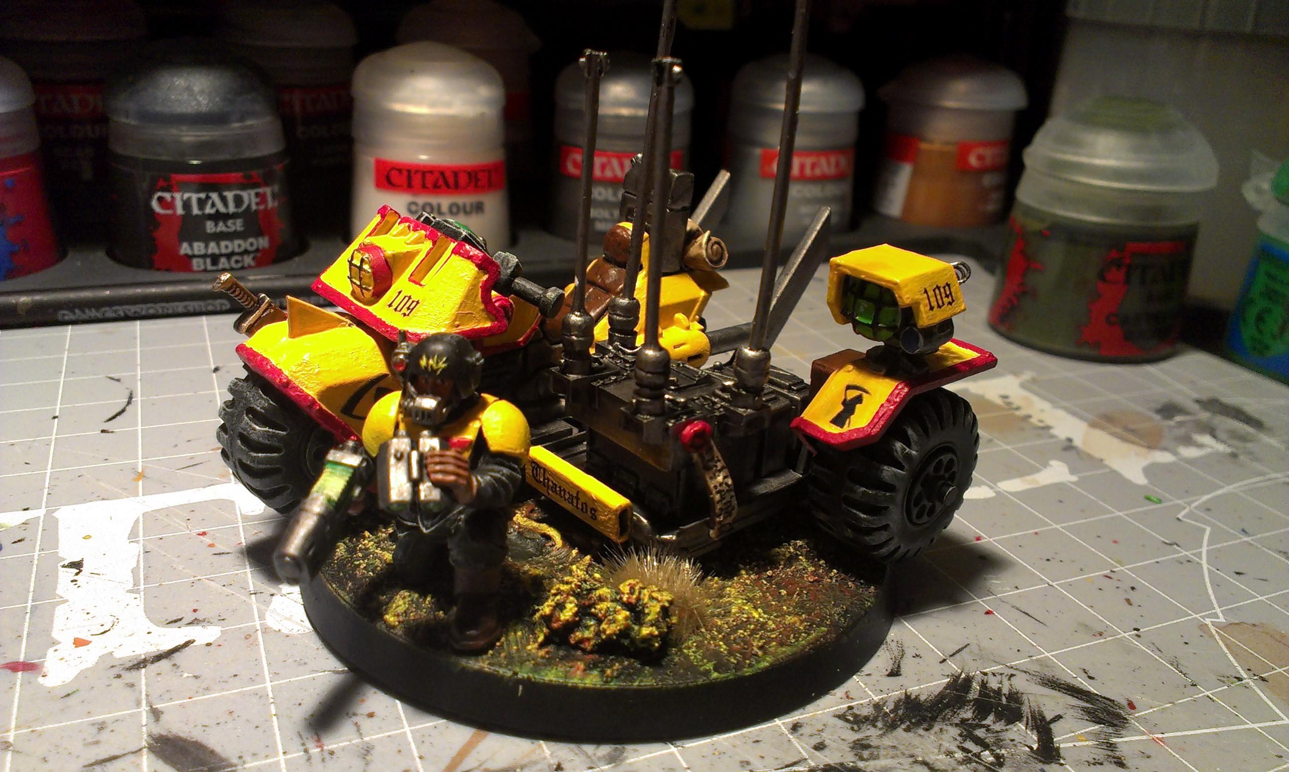 Bike, Communication, Headquarters, Imperial Guard, Thanatos, Trike, Vox-caster