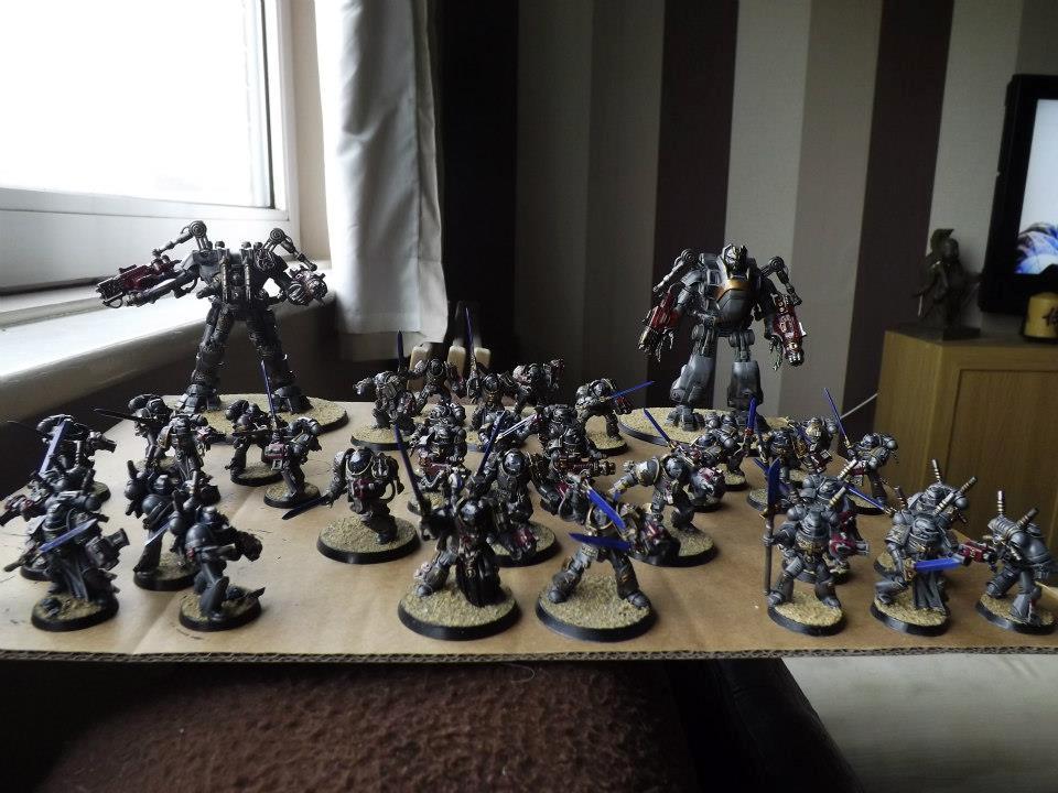 Gray Knights, Army wide shot of my 2000pts worth Gray Knights that are gray not silver