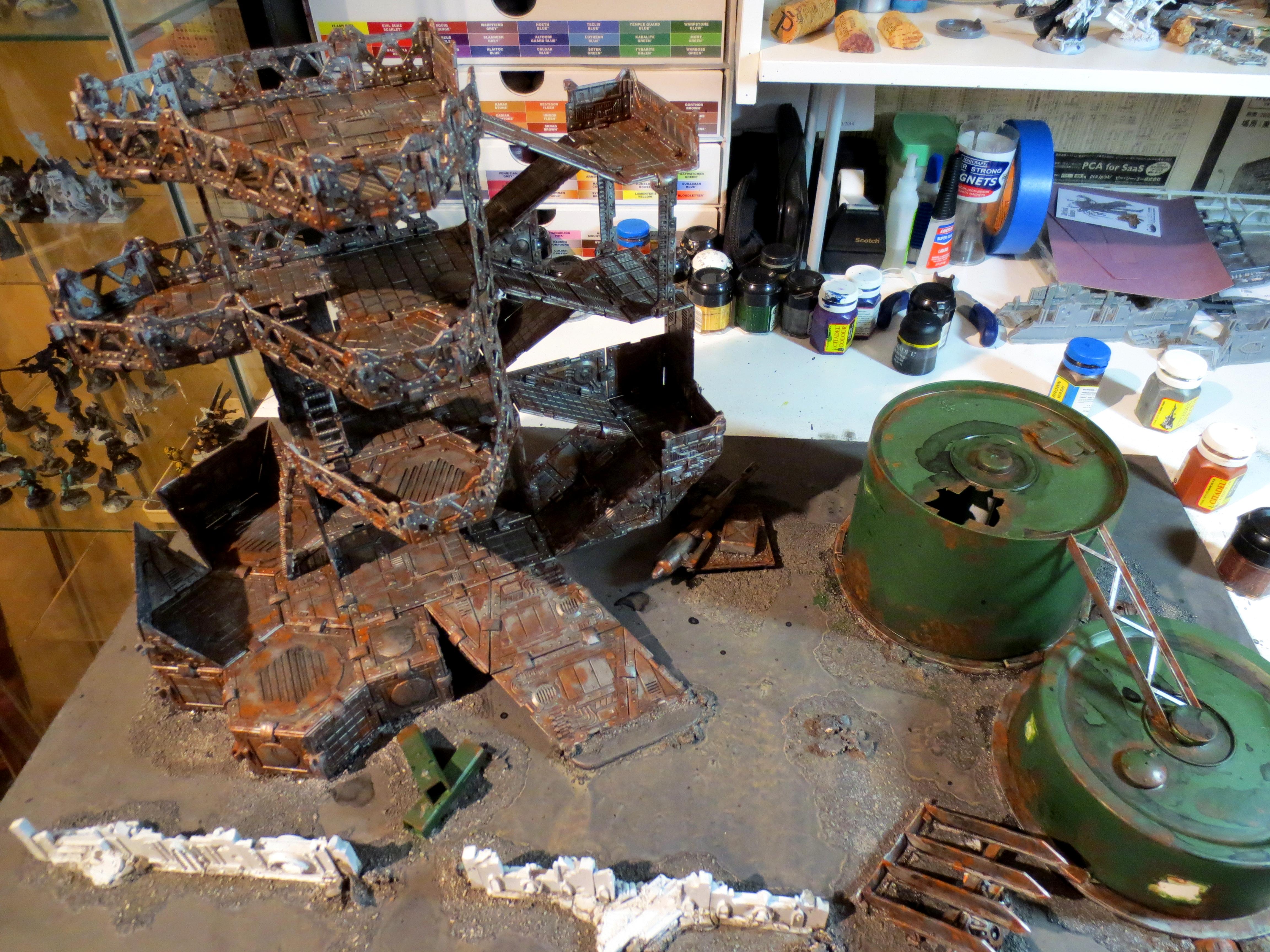 Inquisimunda, Inquisition, Inquisitor, Necromunda, Pegasus Kit, Pip, Terrain, Weathered, Work In Progress
