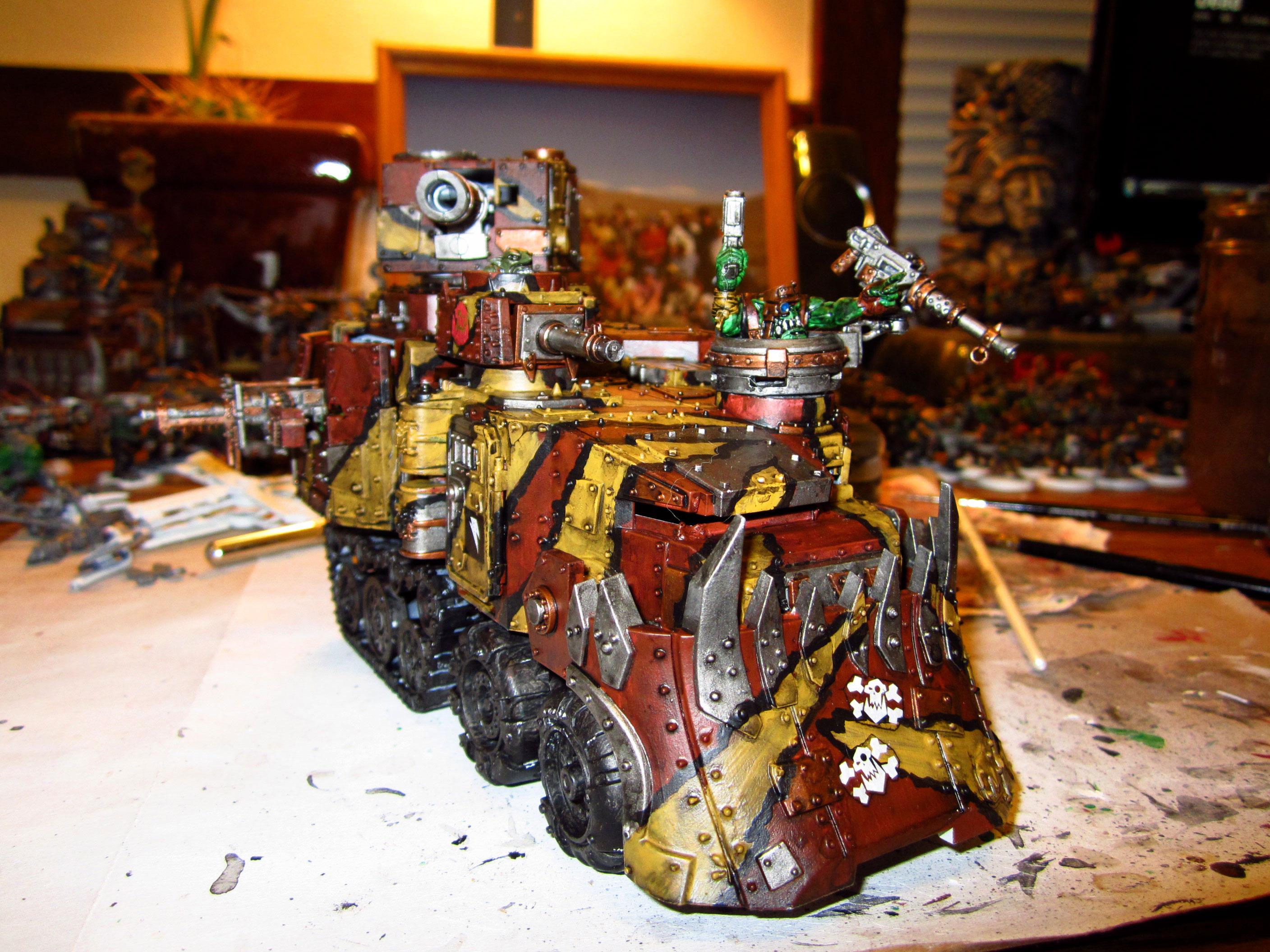 Battle, Battlewagon, Orks, Wagon