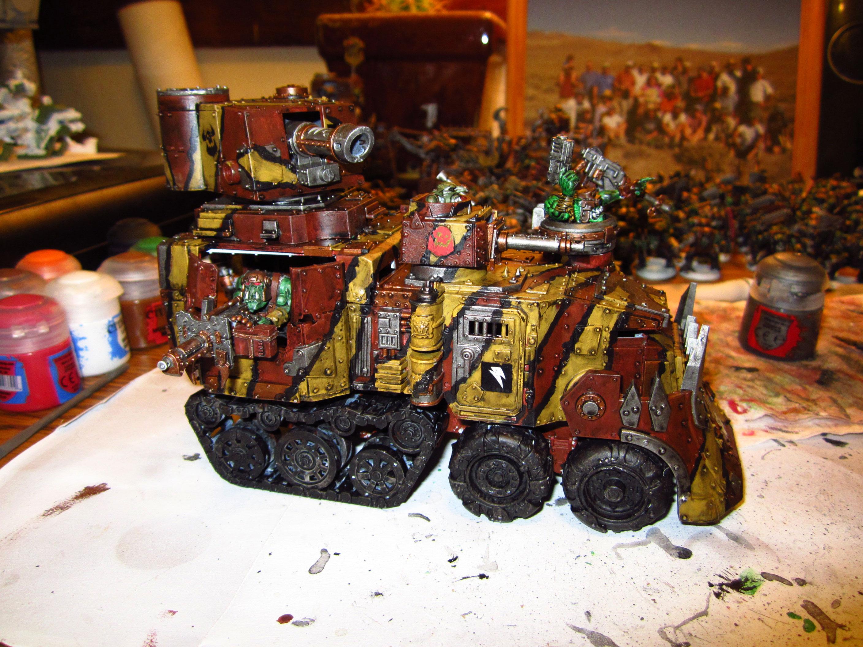 Battle, Battlewagon, Orks, Wagon