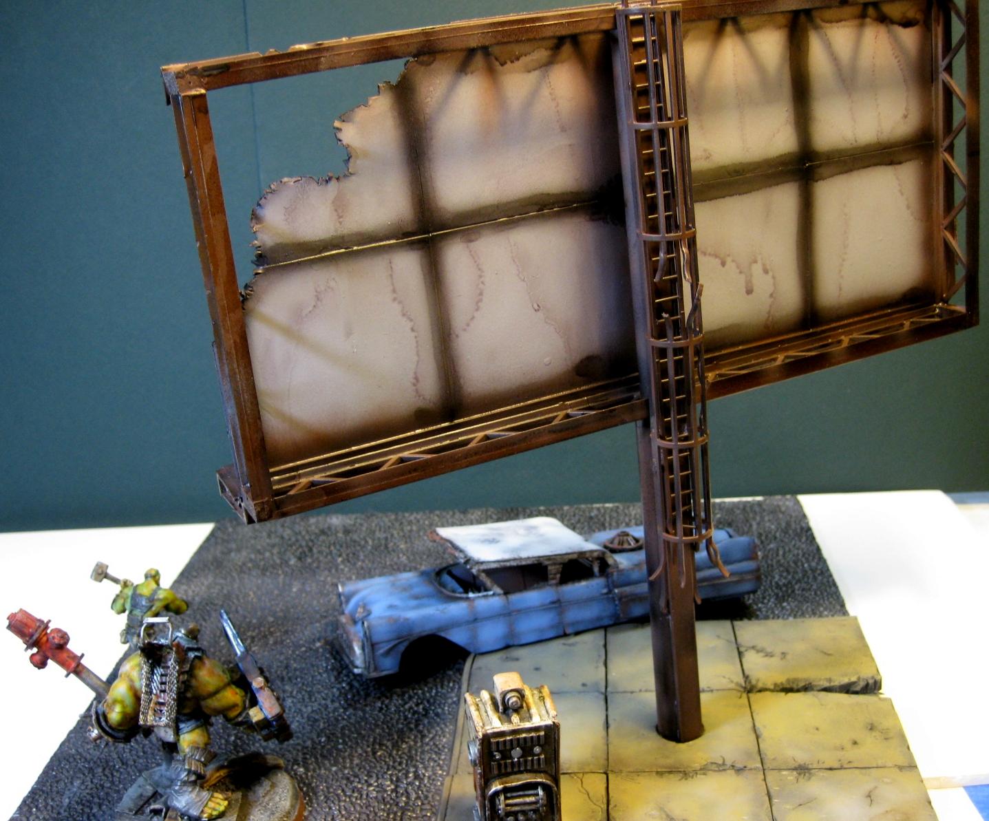 Billboard, Corvega, Fallout, Scratch Build