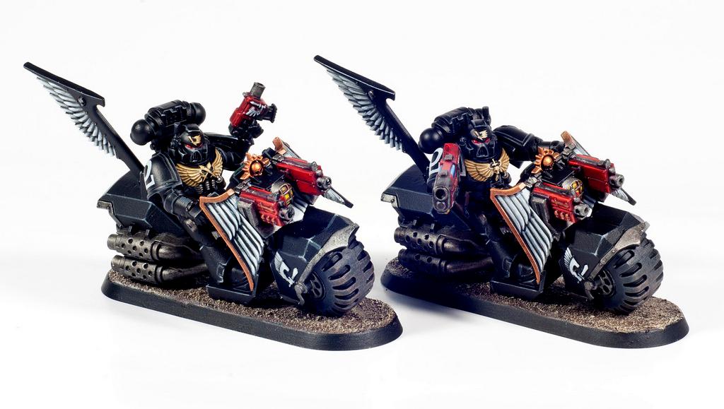 Bike, Dark Angels, Painted, Space Marines, Warhammer 40,000