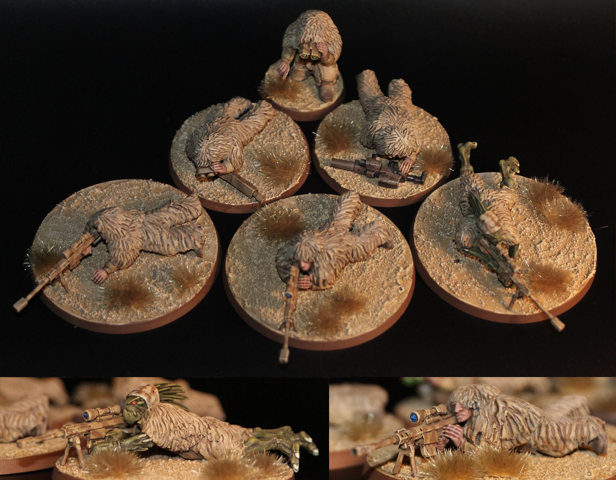 Camouflage, Desert, Kroot, Snipers