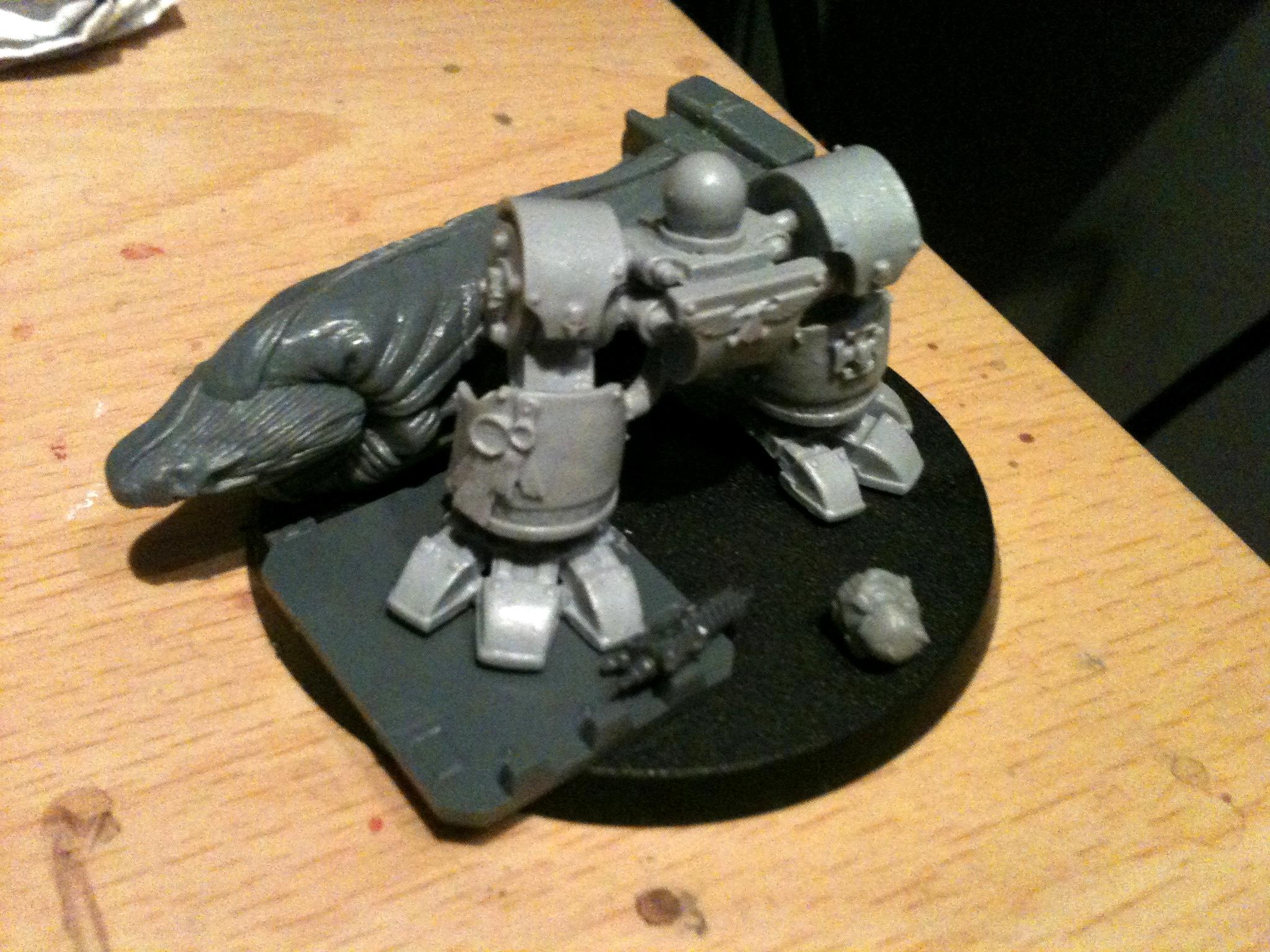 Deadshot, Forge World, Grey Knights, Psycannon, Venerable Dreadnought, Work In Progress