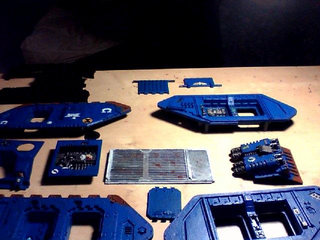 Land Raider, Ultramarines, Work In Progress