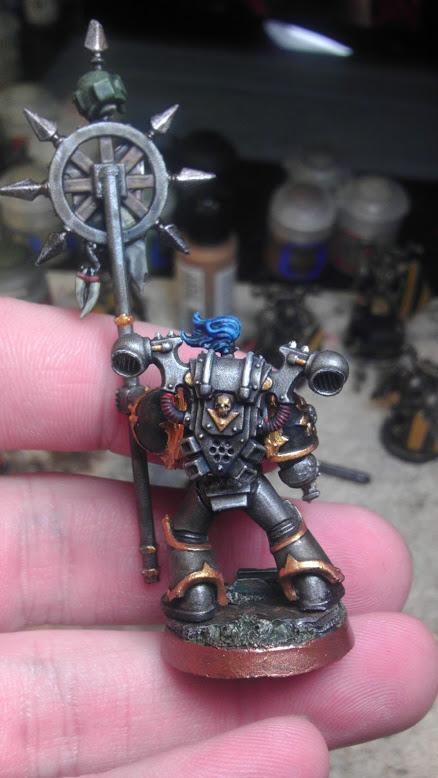 Chaos Space Marines, Icon Bearer, Icon Of Vengeance, Iron Warriors