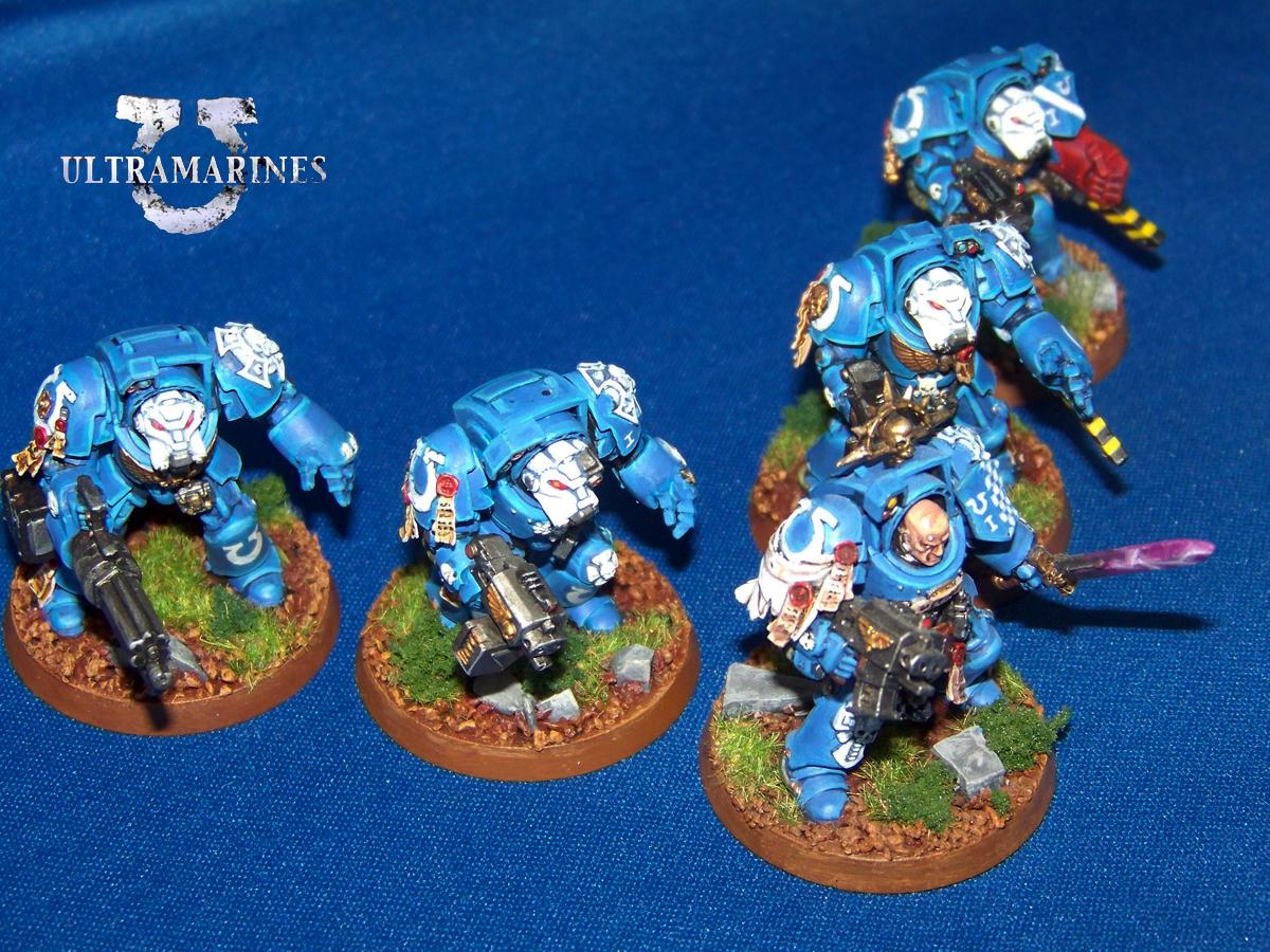 Forge World, Space Marines, Squad, Terminator Armor, Ultramarines, Warhammer 40,000