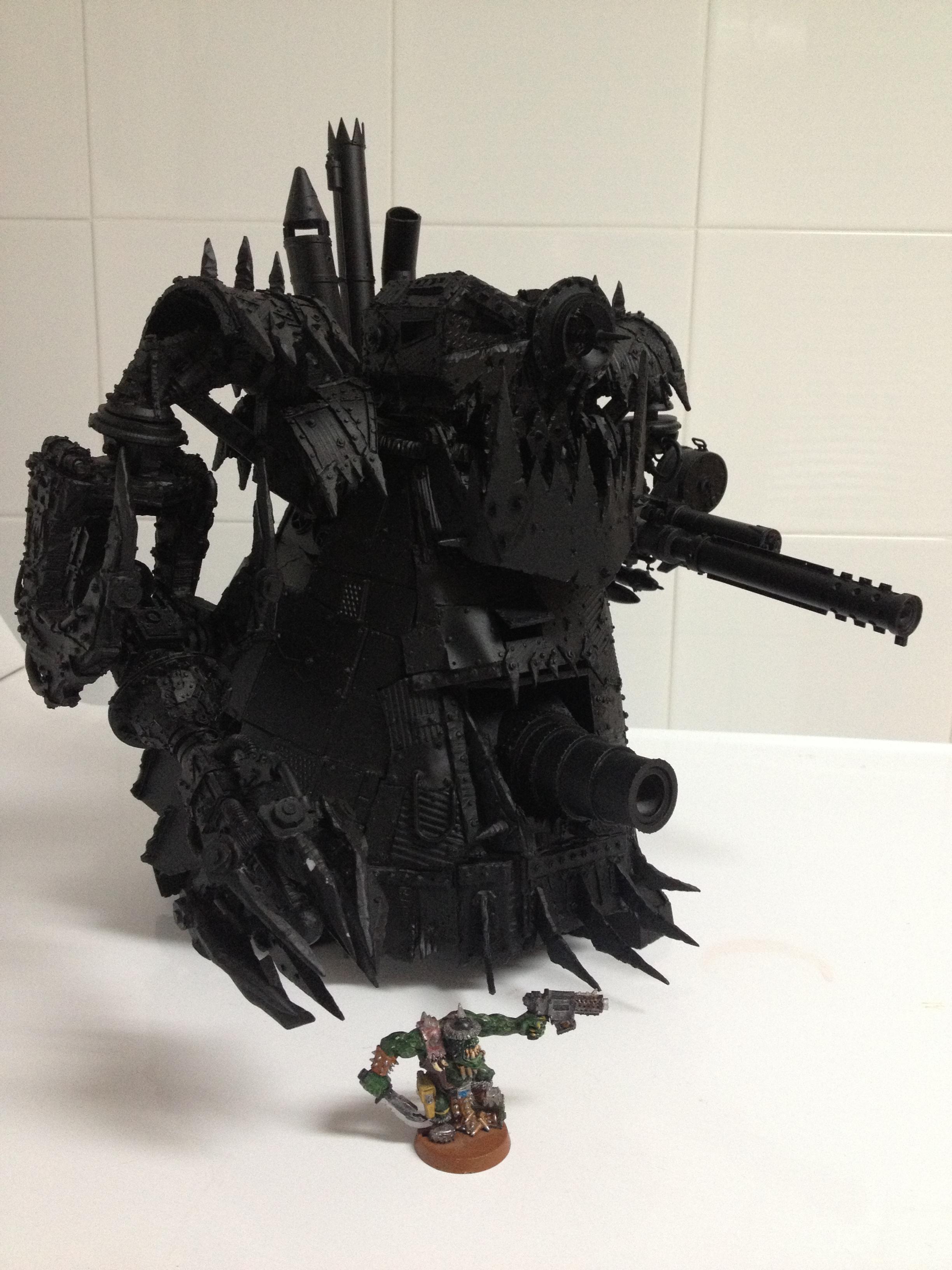 Orks, Stompa, Super-heavy, Undercoated