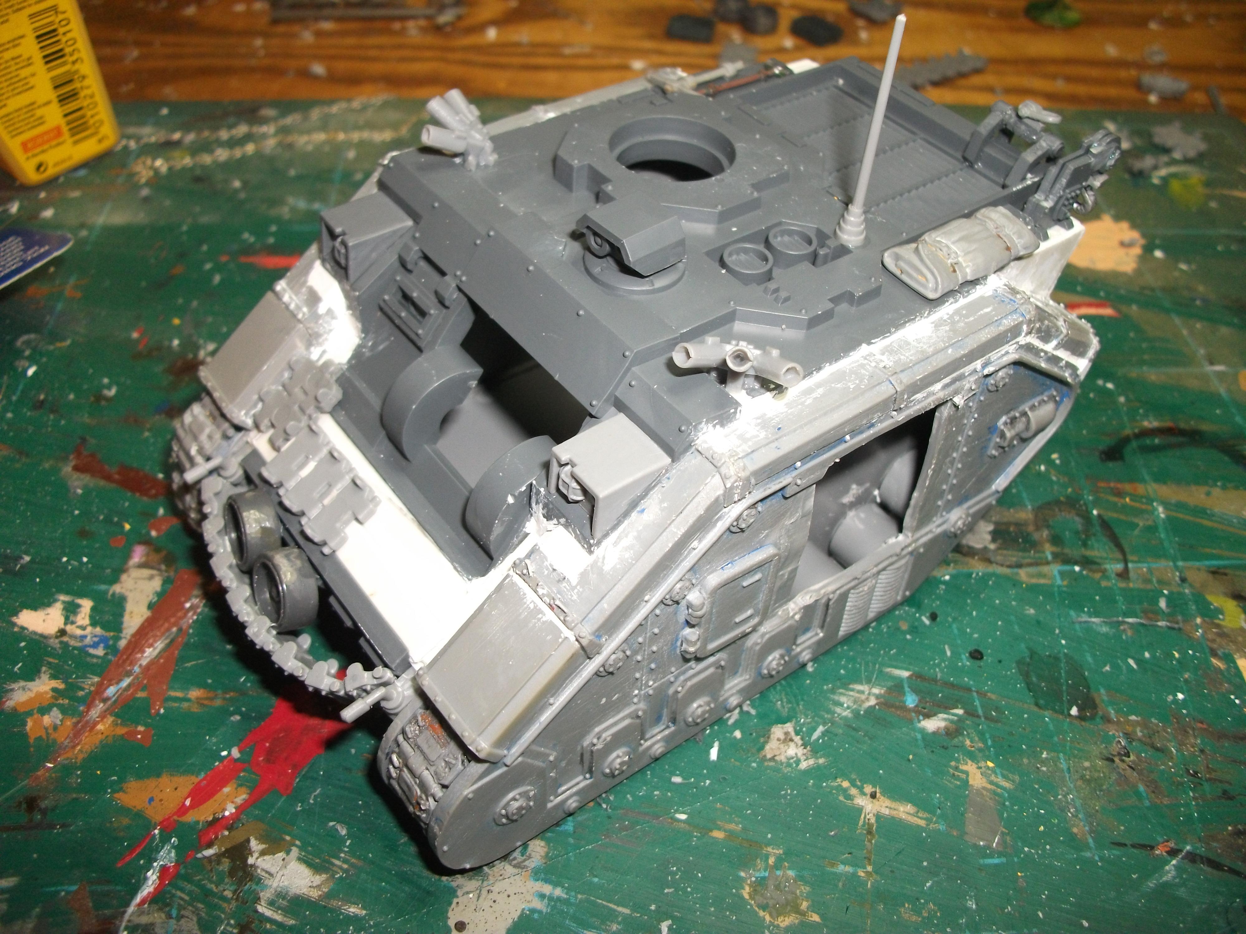I used pics of WW11 tanks for reference on track stowage etc 