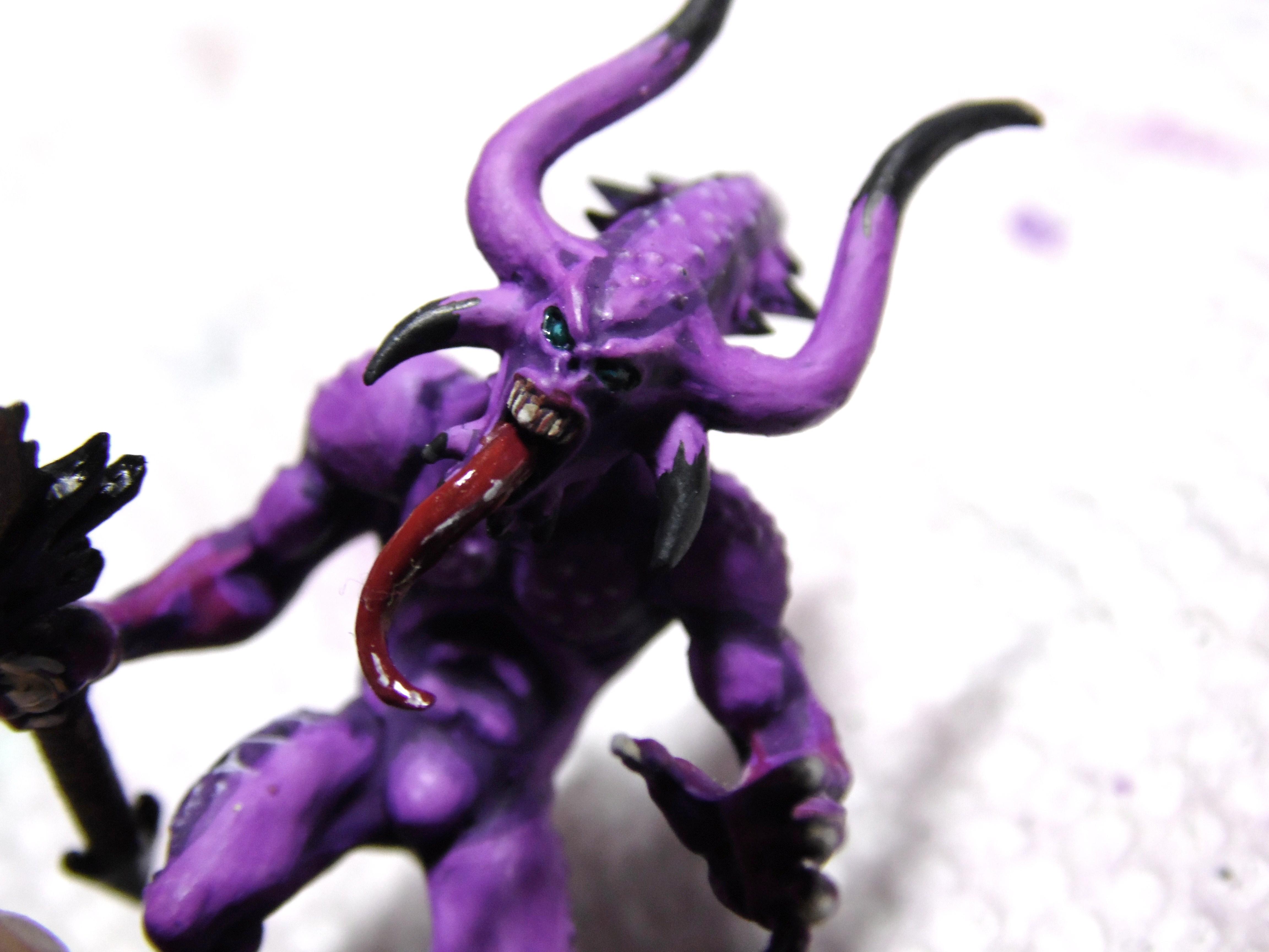 Bloodletter Of Khorne, Bloodletters, Chaos, Daemon Of Chaos, Daemons, Khorne, Purple