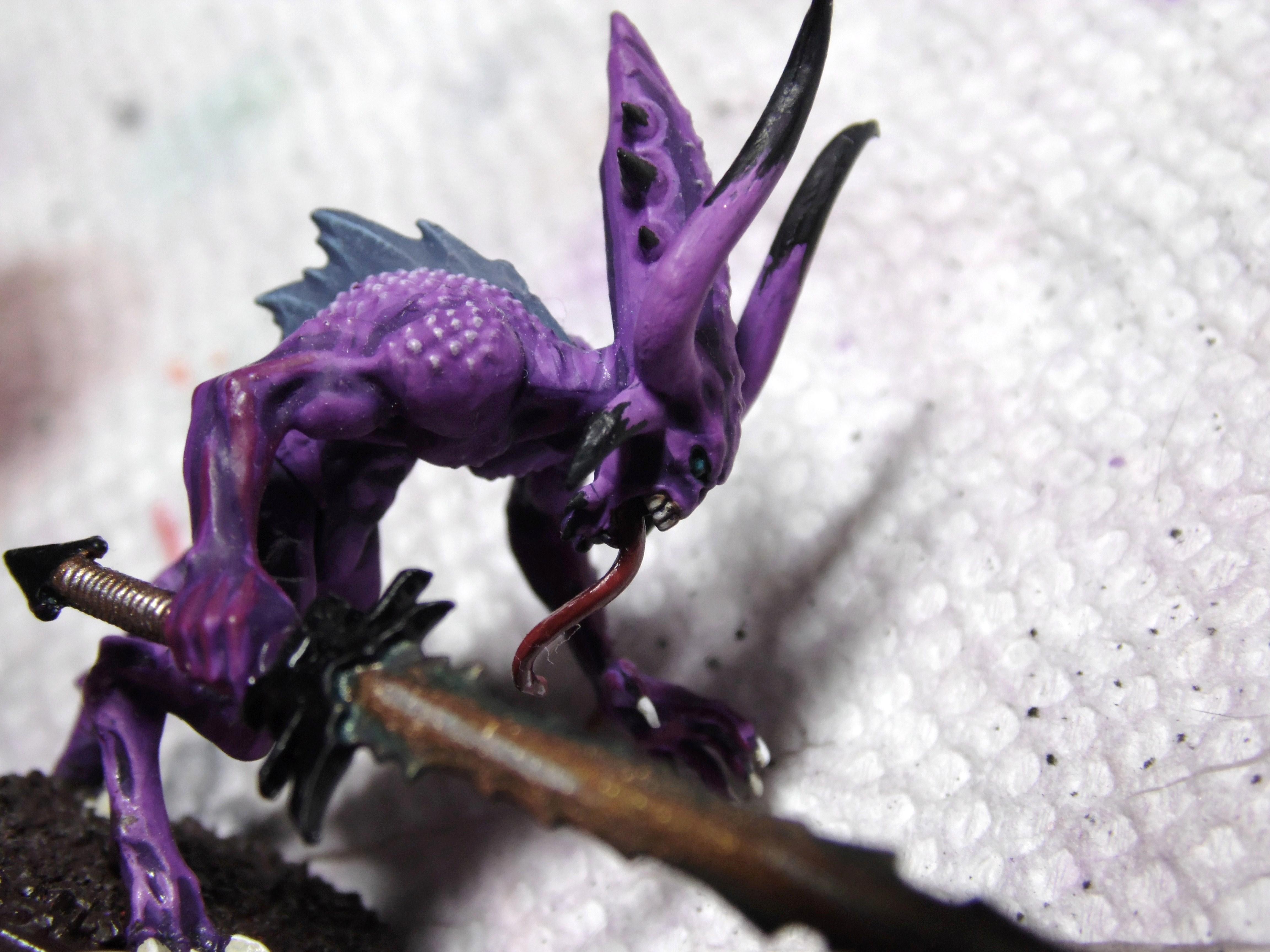 Bloodletter Of Khorne, Bloodletters, Chaos, Daemon Of Chaos, Daemons, Khorne, Purple