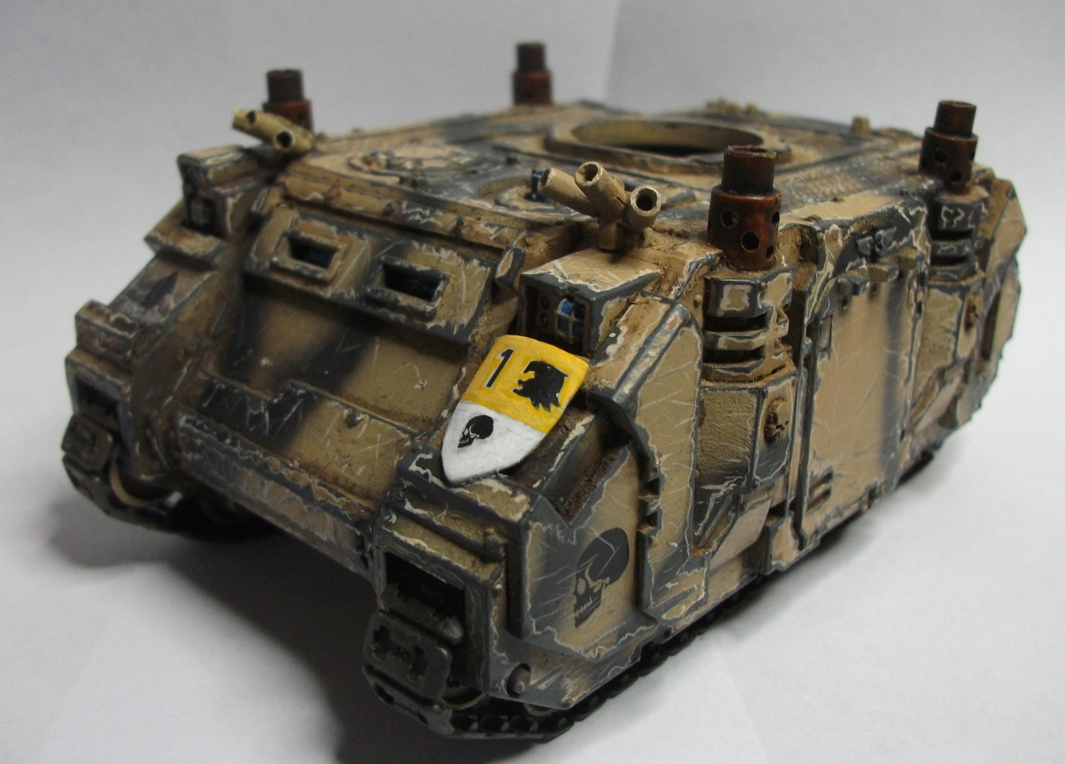 Rhino, Space Marines, Warhammer 40,000, Weathered
