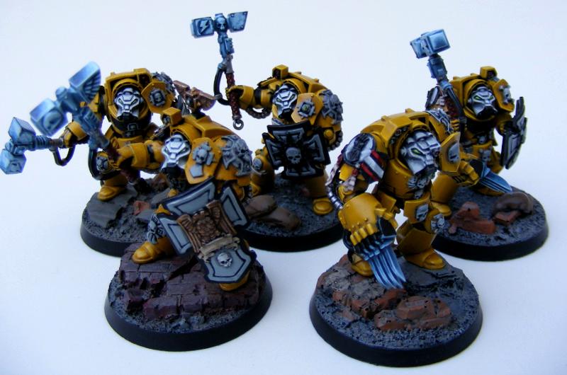 Imperial Fists, Space Marines, Terminator Armor, Warhammer 40,000