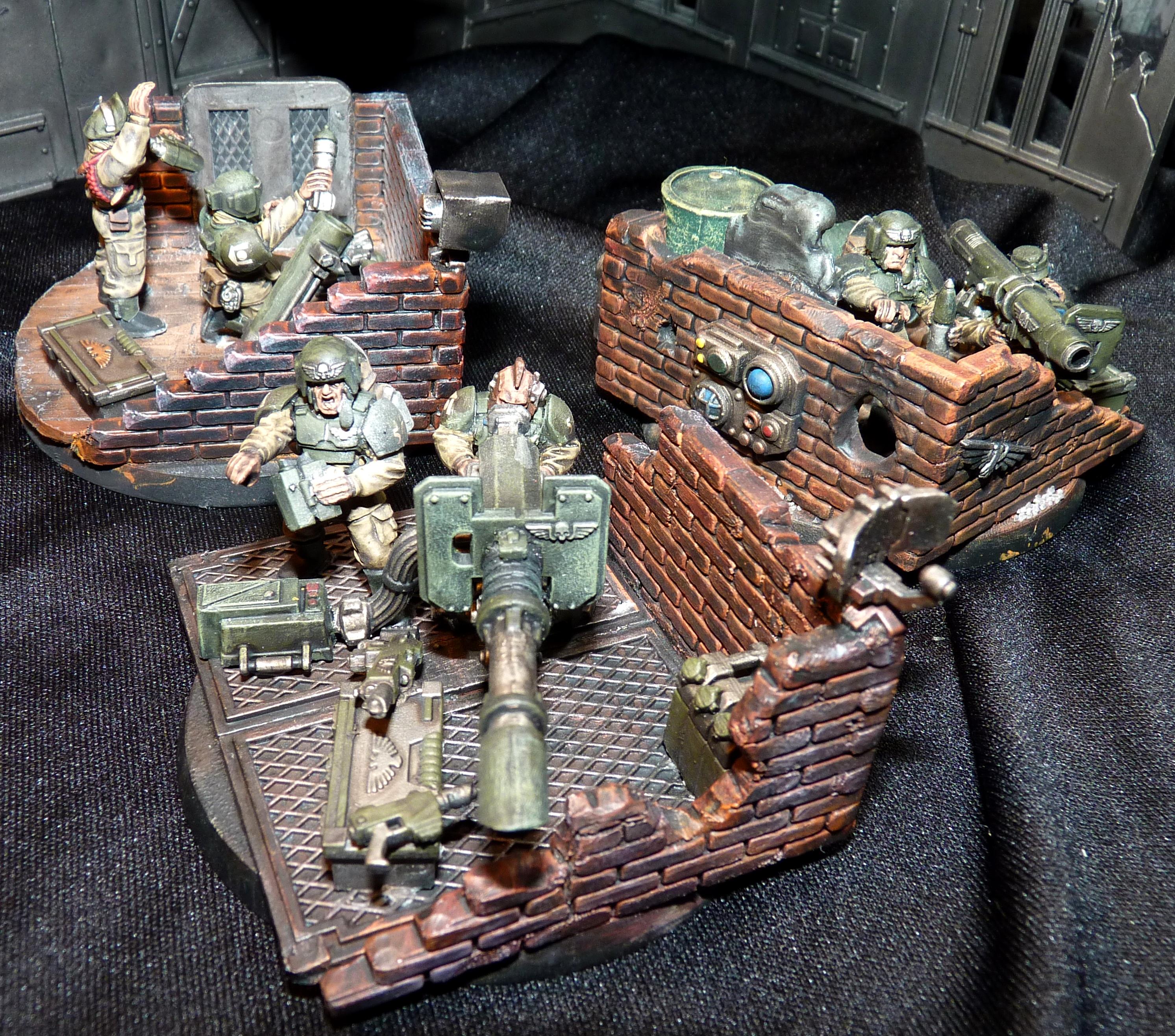 Bricks, Cadians, Heavy Weapons Teams, Imperial Guard, Scenic Bases