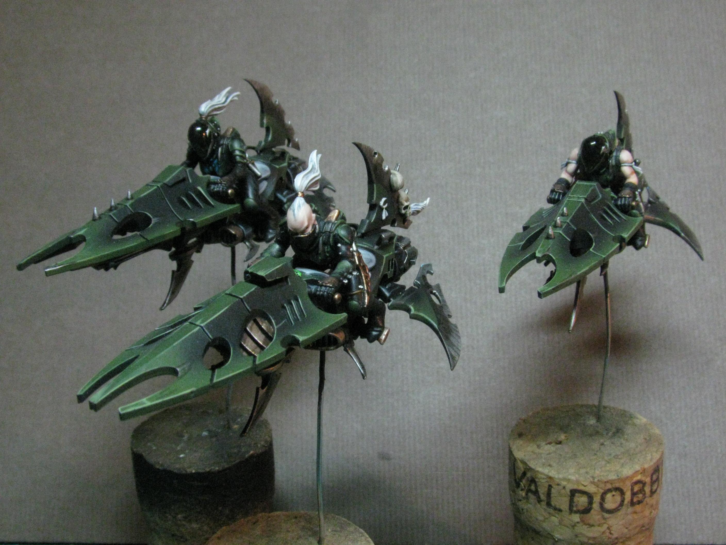 Dark Eldar, Green, Jetbike, Reavers
