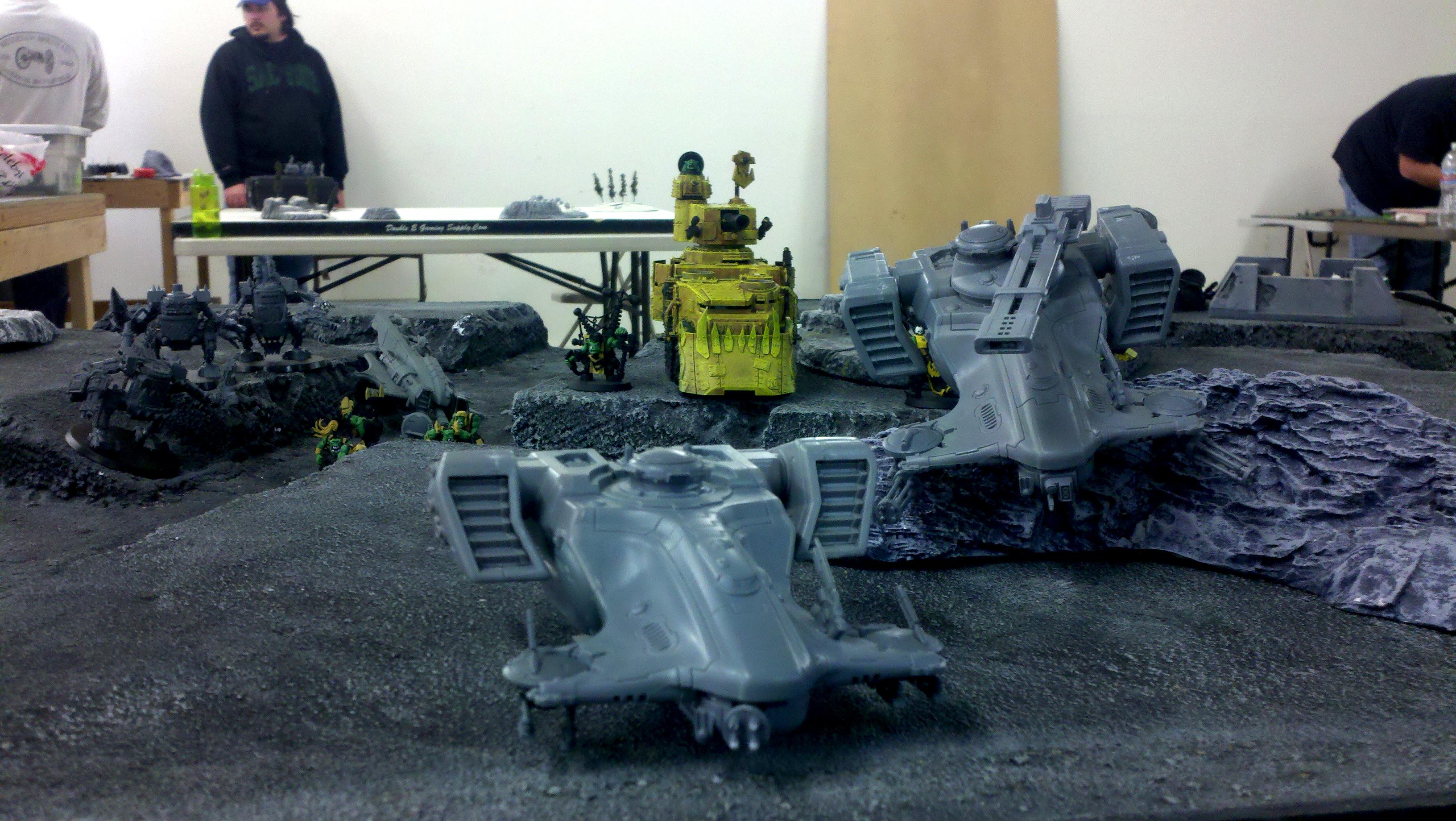 Bad Moons, Orks, Tau survivors get sent pack'n