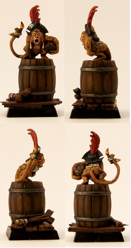 Captain, Empire, Monkey, Mordheim, Pirate, Pirates, Warband, Warhammer Fantasy