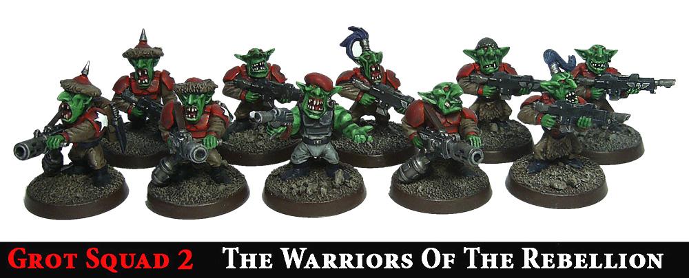 Goblins, Greenskins, Grots, Guardsmen, Imperial Guard, Looted, Orks, Rebelz, Veteran
