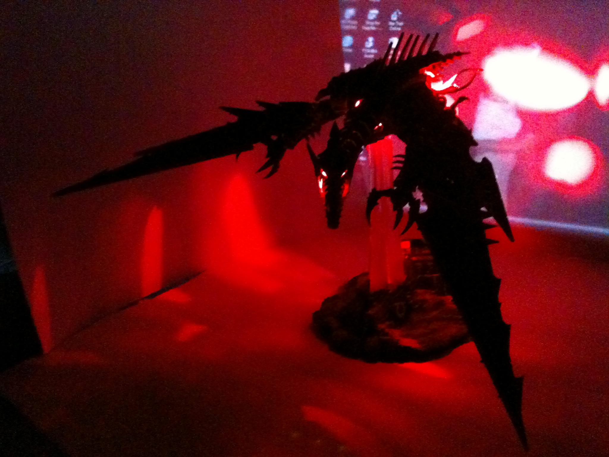 warpstorm lgiths heldrake at night