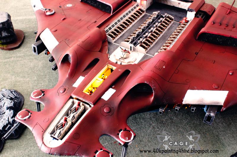 Apocalypse, Tau, Tau Aircraft, Tau Manta, Warhammer 40,000 top shot of the cockpit, weapons