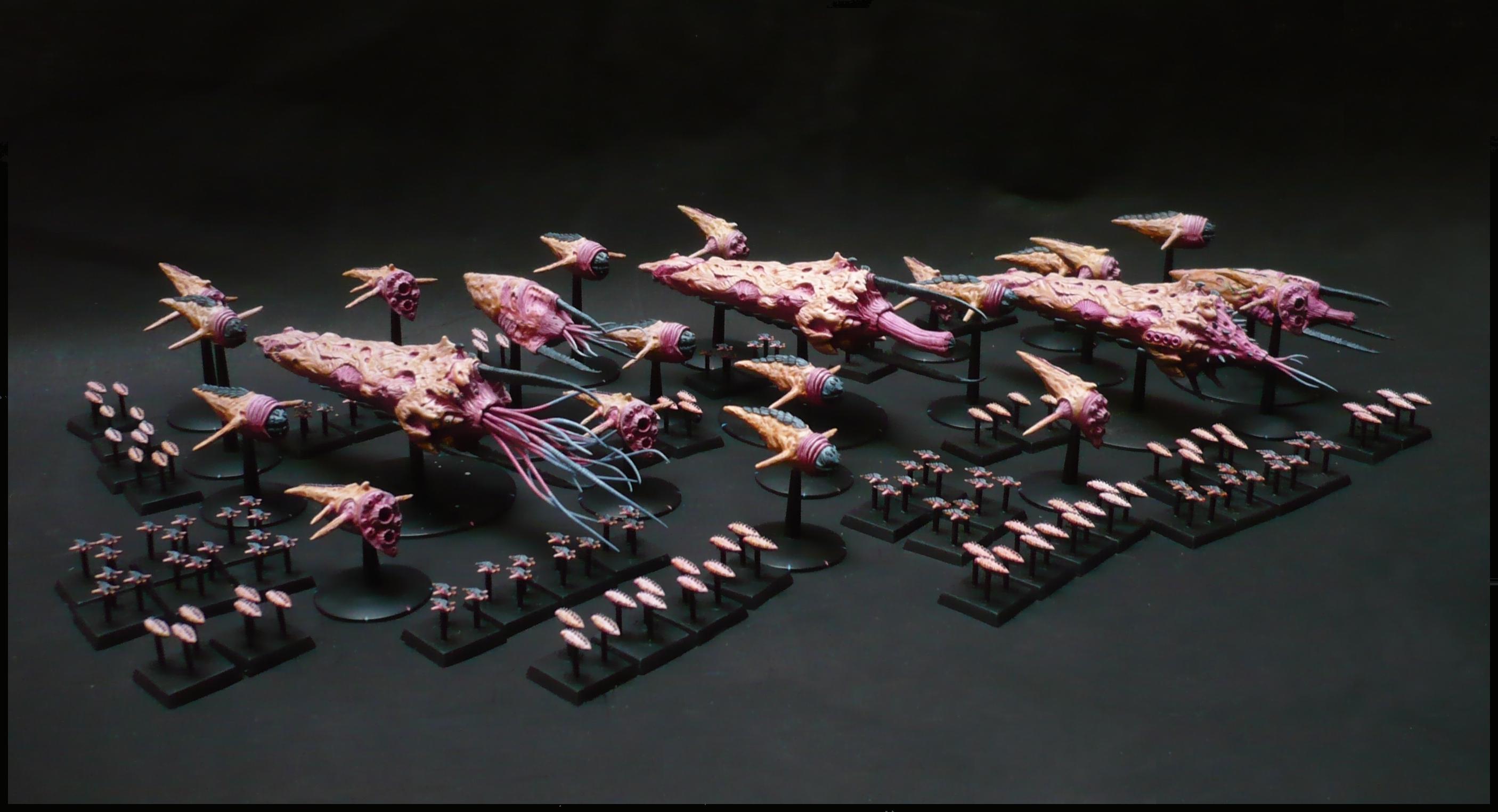 Battlefleet Gothic, Hive Fleet, Sculpting, Tyranids