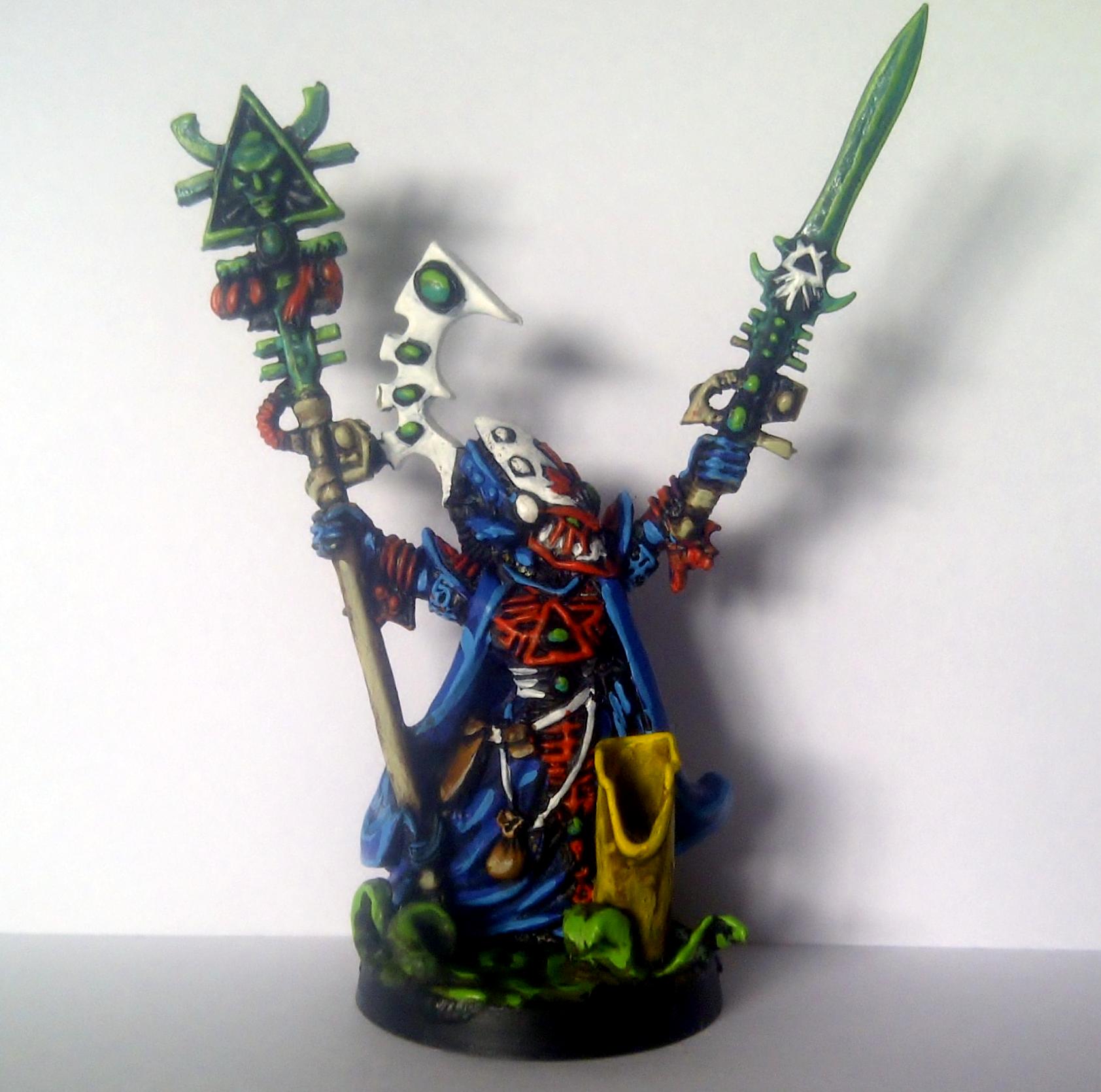 Blue., Dark Eldar, Deldar, Eldar, Eldrad, Farseer, Forest Base