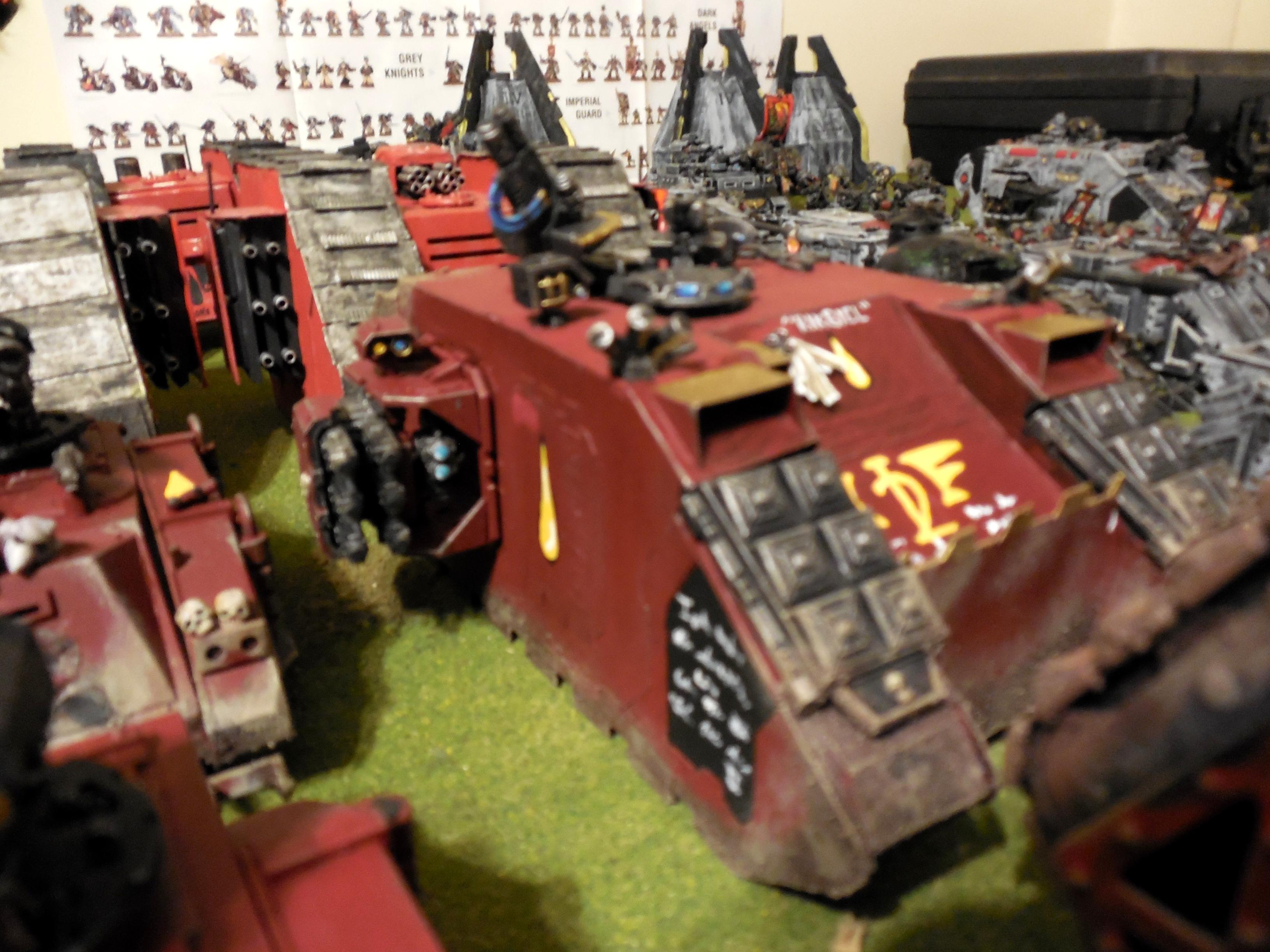 2nd Company Blood Angels, Blood Angels, Captain Aphiel, Dreadnought, Land Raider, Mephiston, Scratch Built Land Raiders, Space Marines, Storm Raven, The Blooded