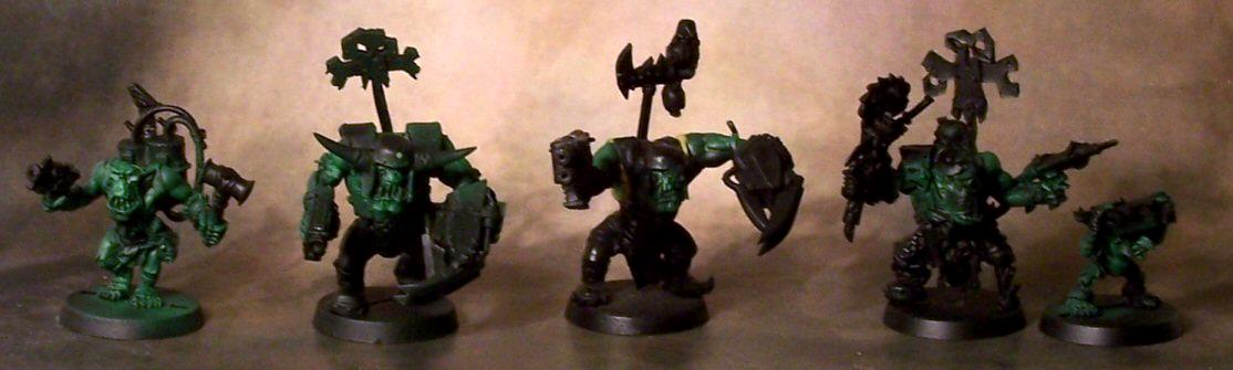 Greenskins, Orks, Space Orks, Work In Progress